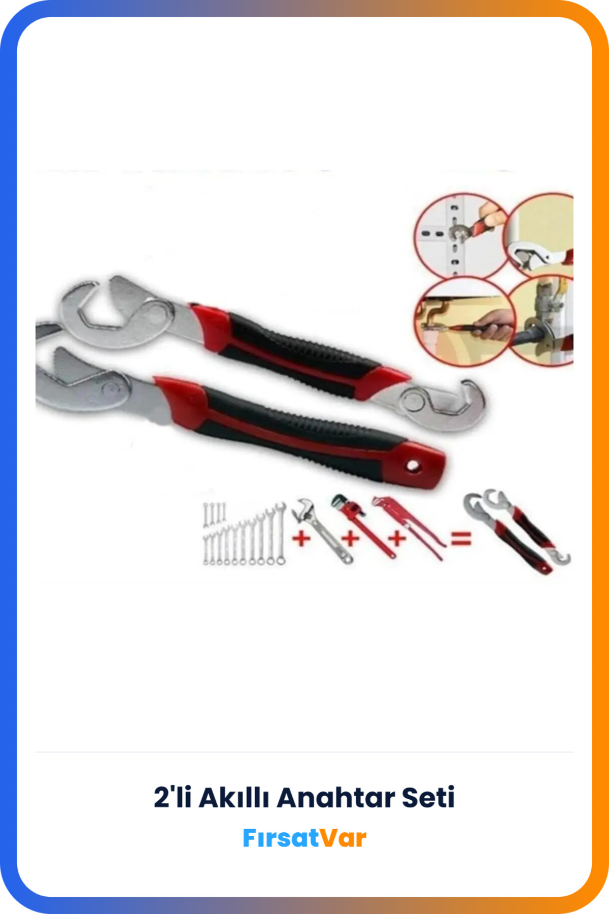FırsatVar 2li Set Her Vidaya Uyumlu Akıllı Anahtar Takımı 9-32mm