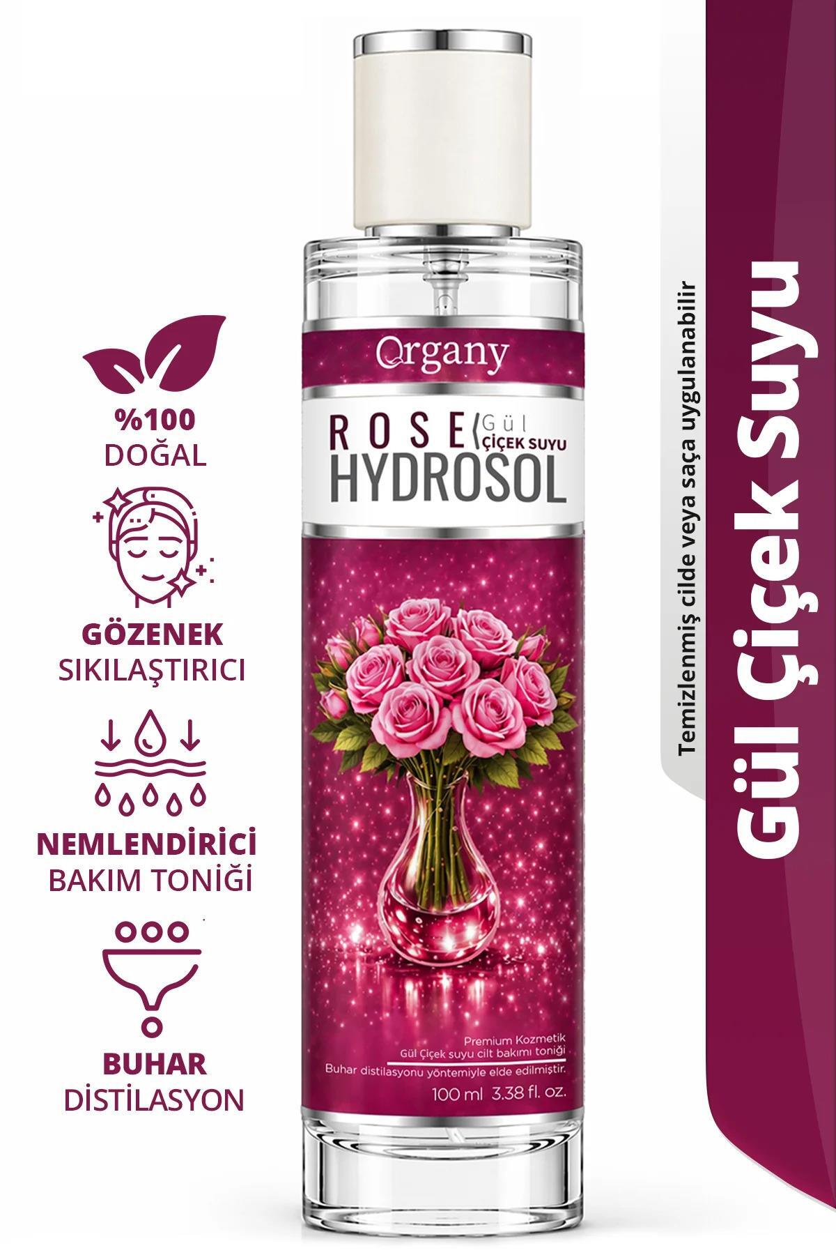 Gül Suyu Hidrosolü Gözenek Sıkılaştırıcı %100 Doğal Ferahlatıcı,Nemlendirici Yüz ve Cilt Bakım Toniği Rose Hidrosol 100 ml — OGDSGUL100