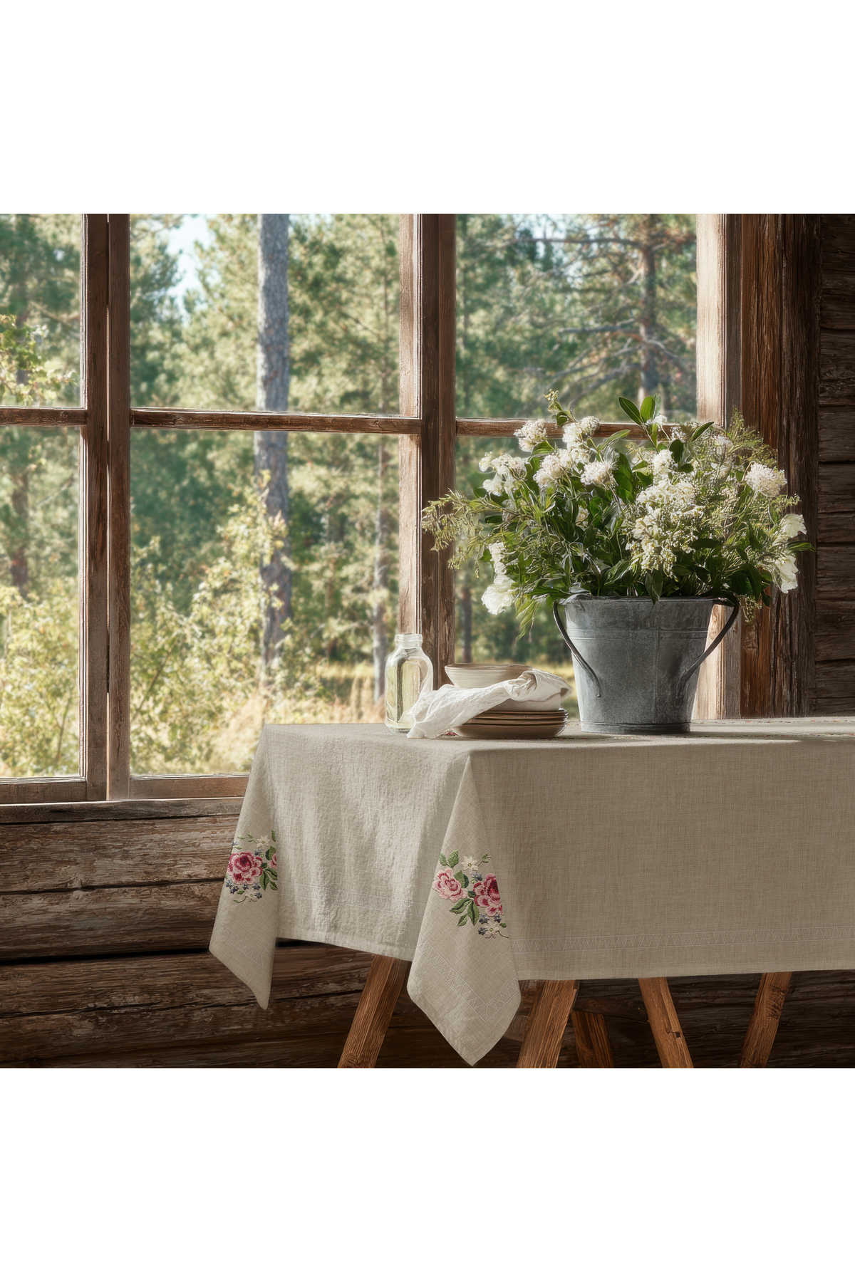 میز پوش کاناویچه طرح دار