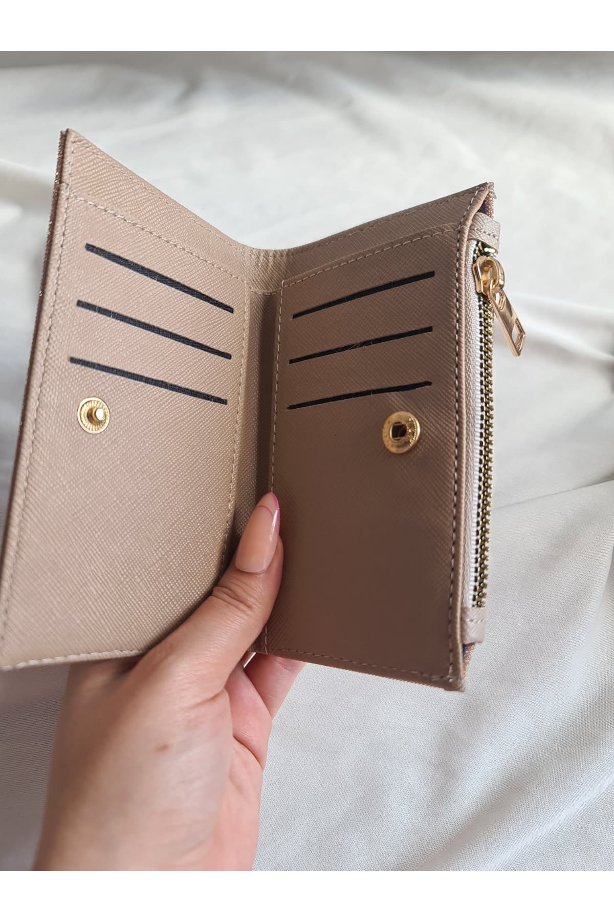 byliora Simli Rose Gold Kartlık/Cüzdan görsel 2