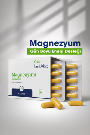 Dr. Ümit Aktaş Magnezyum - Bisglisinat - Yüksek Biyoyararlanım - 60 Kapsül
