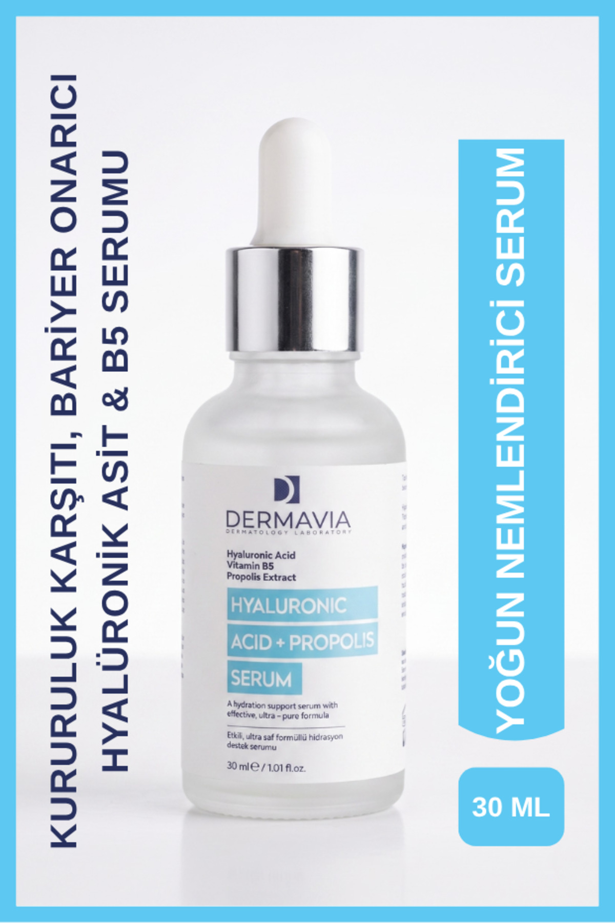 Dermavia Yoğun Nemlendirici Canlandırıcı Hyaluronic Asit Propolis Serum 30 ml — 326547