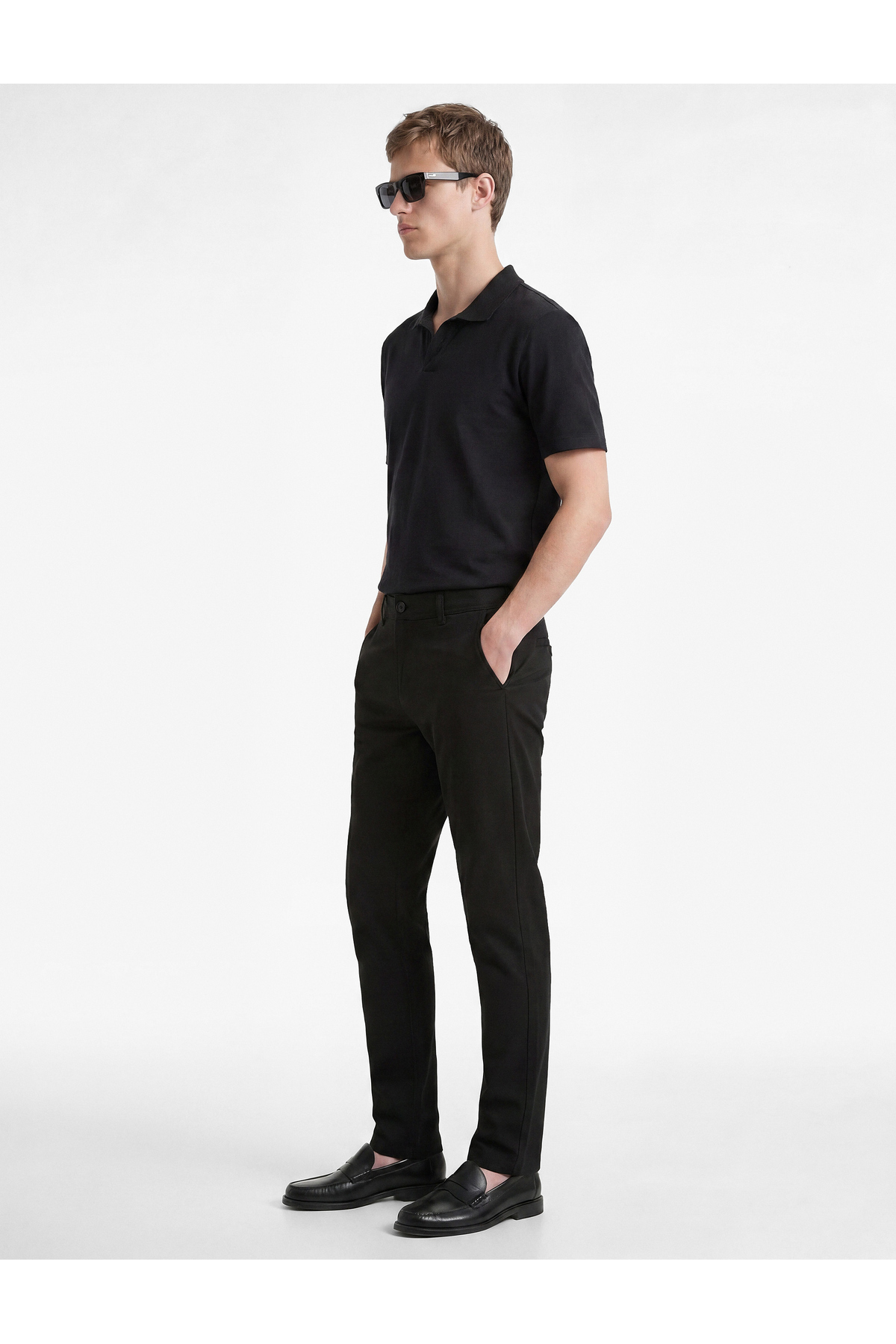 Koton Viskon Karışımlı Cepli Slim Fit Kumaş Pantolon görsel 2