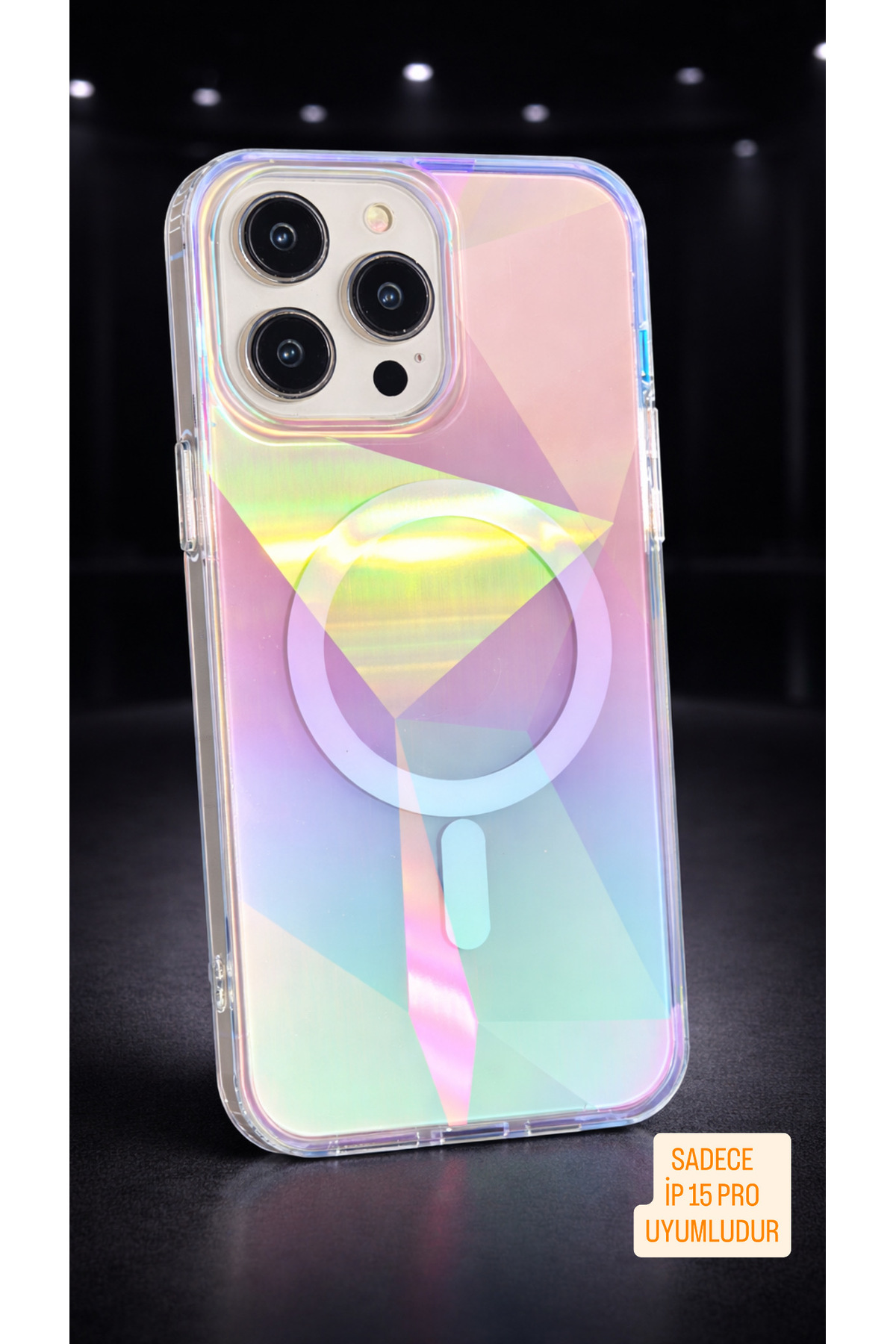 New Season ONLY İPHONE 15 PRO COMPATIBLE Premium Phone Case WITH Prism Hologram...