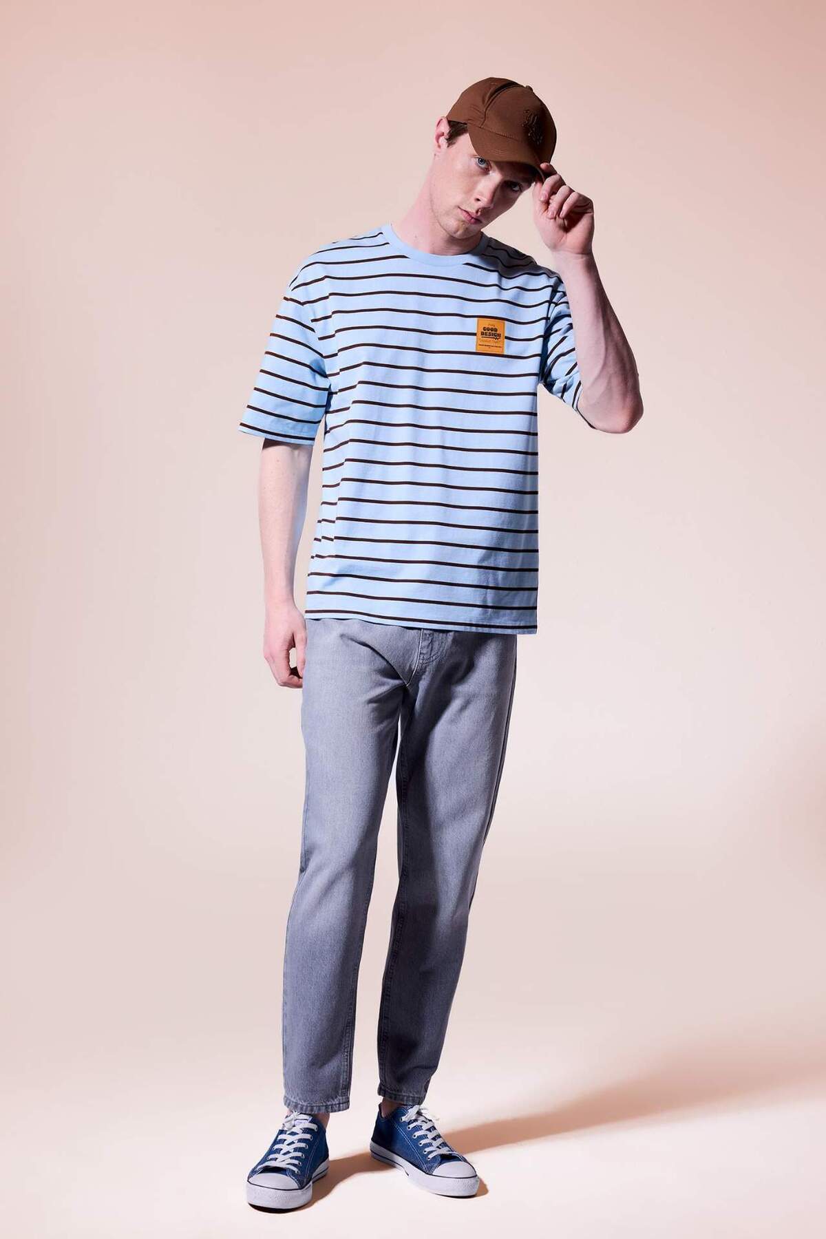 Slim Tapered Fit Normal Bel Daralan Paça Jean Pantolon H6595AX26SM — خاکستری — تصویر 2 از 6