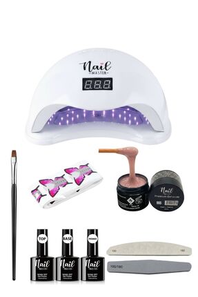 Nail Master Protez Tırnak Uv Jel Seti Cihazlı