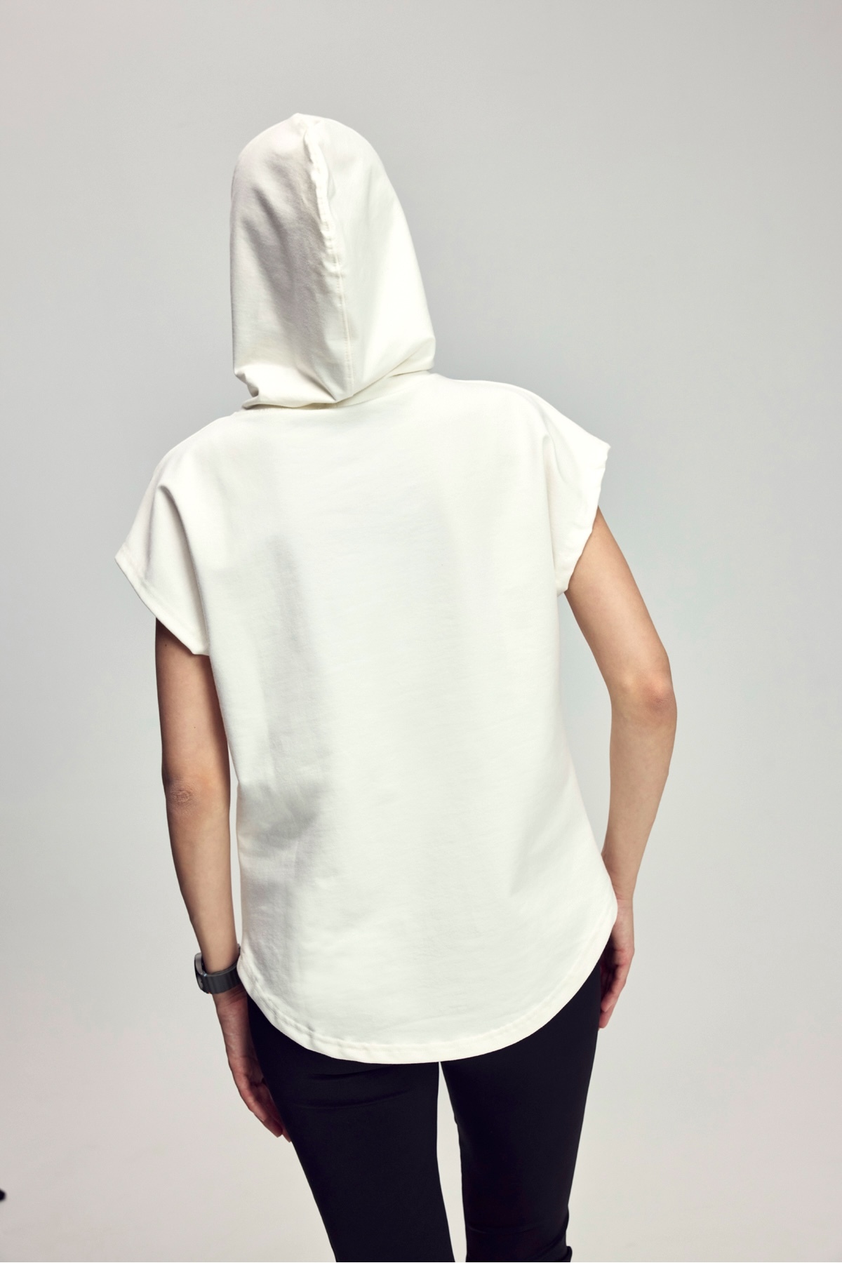 Scorp Nexa Kadın Kolsuz Sweatshirt Beyaz görsel 6