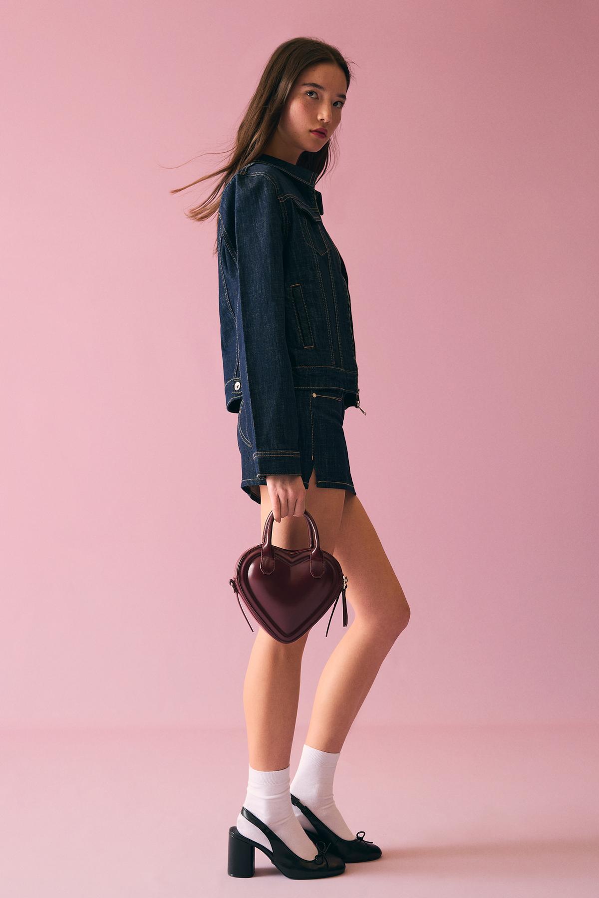 Bershka Mini kalp çanta