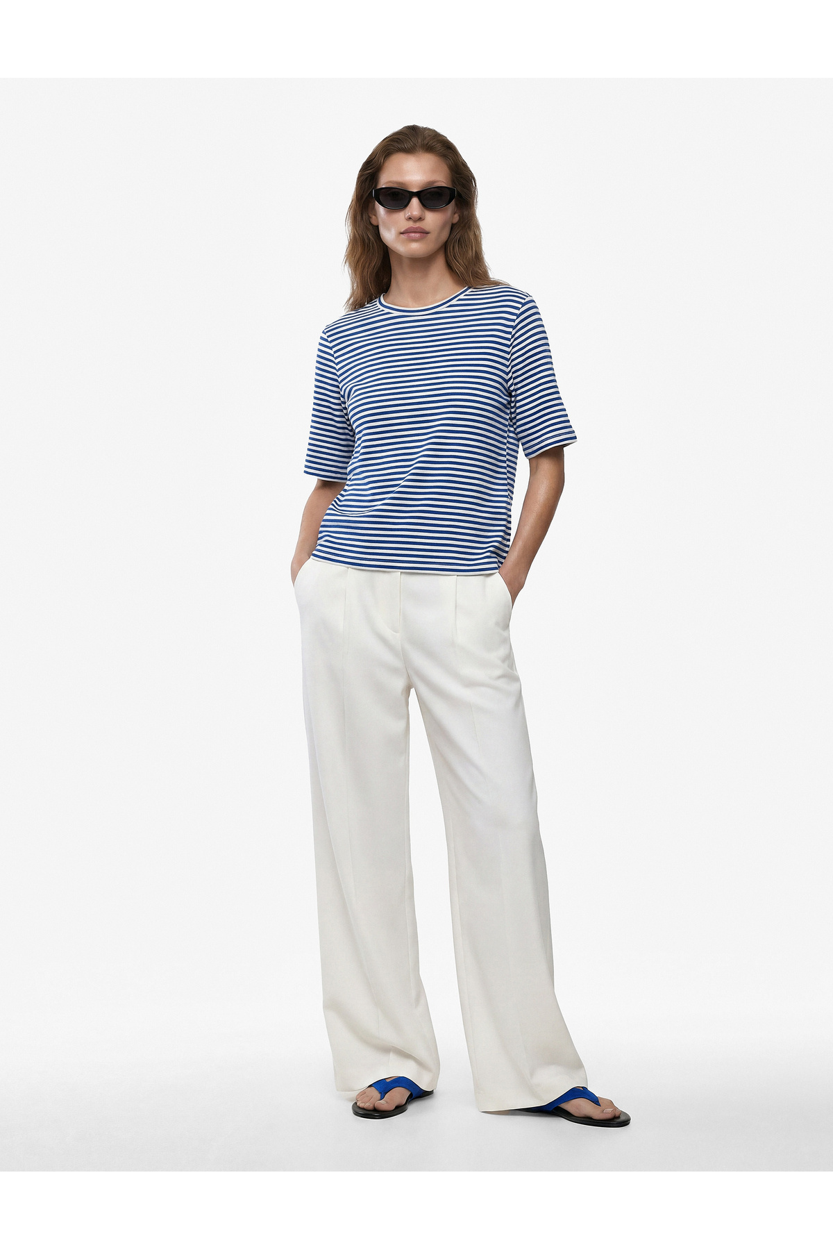 Koton Cotton Short Sleeve Crew Neck Stripe T-Shirt
