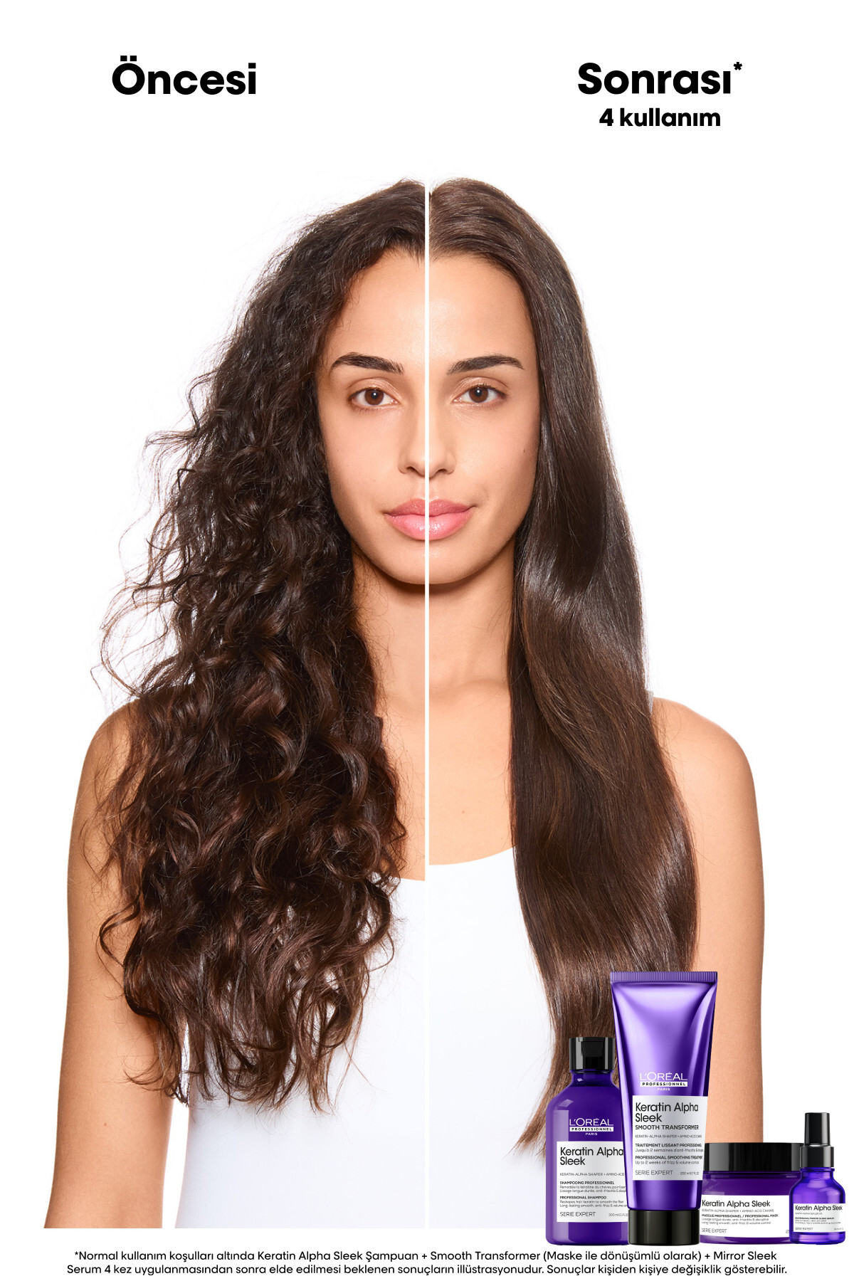 Serie Expert Keratin Alpha Sleek Düzleştirici ve Elektriklenme Karşıtı Bakım Seti — 3474637335748S1 — تصویر 7 از 8
