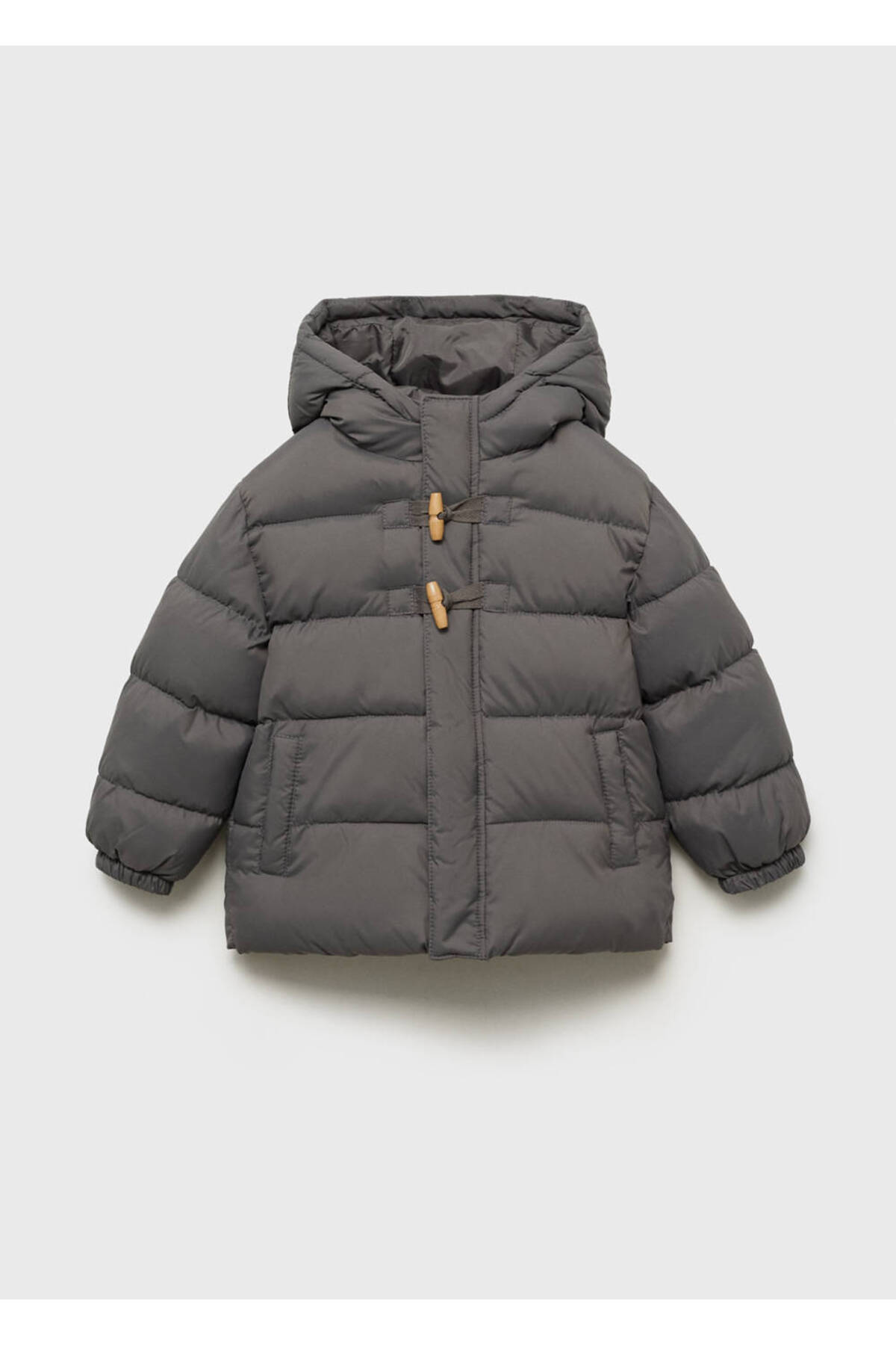 Buttoned quilted anorak