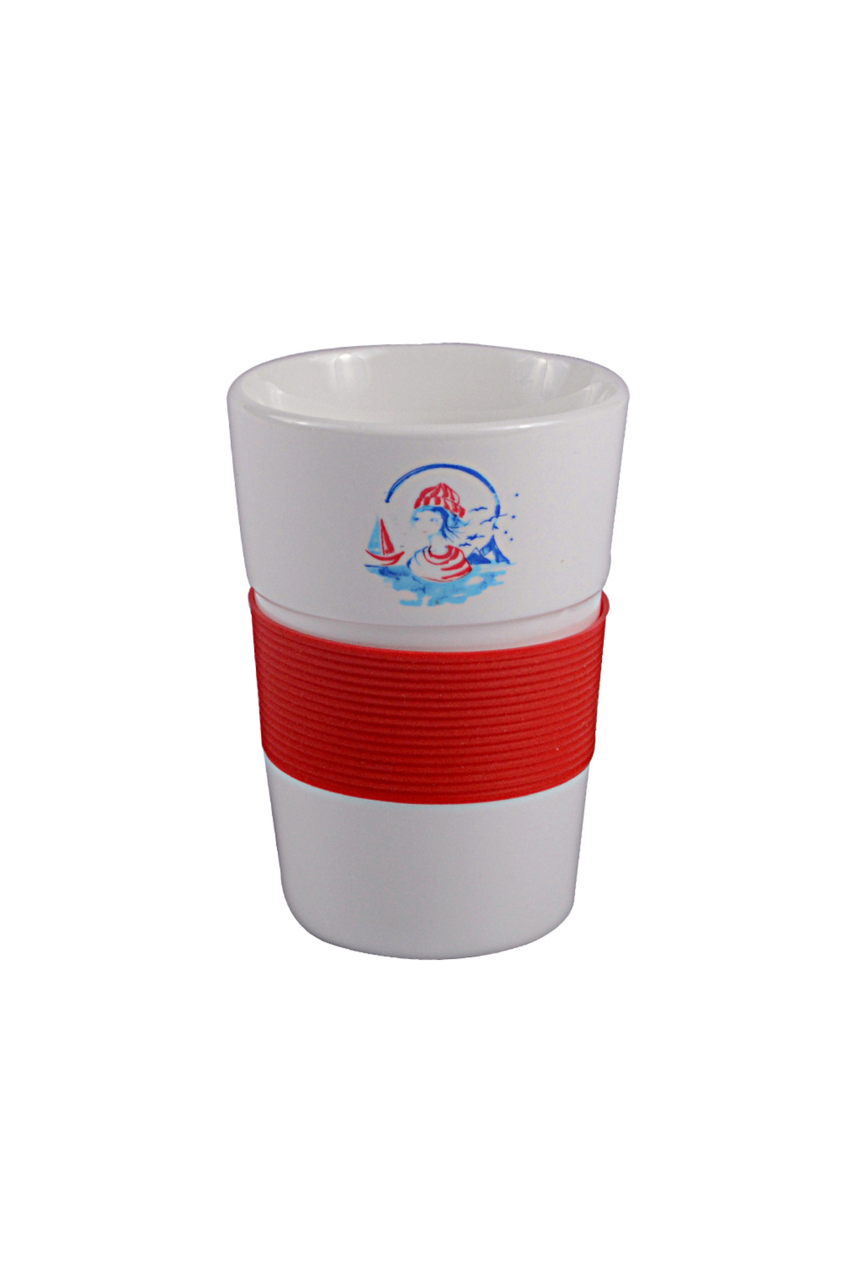Sailor Girl Ceramic Mug with Silicone Tape