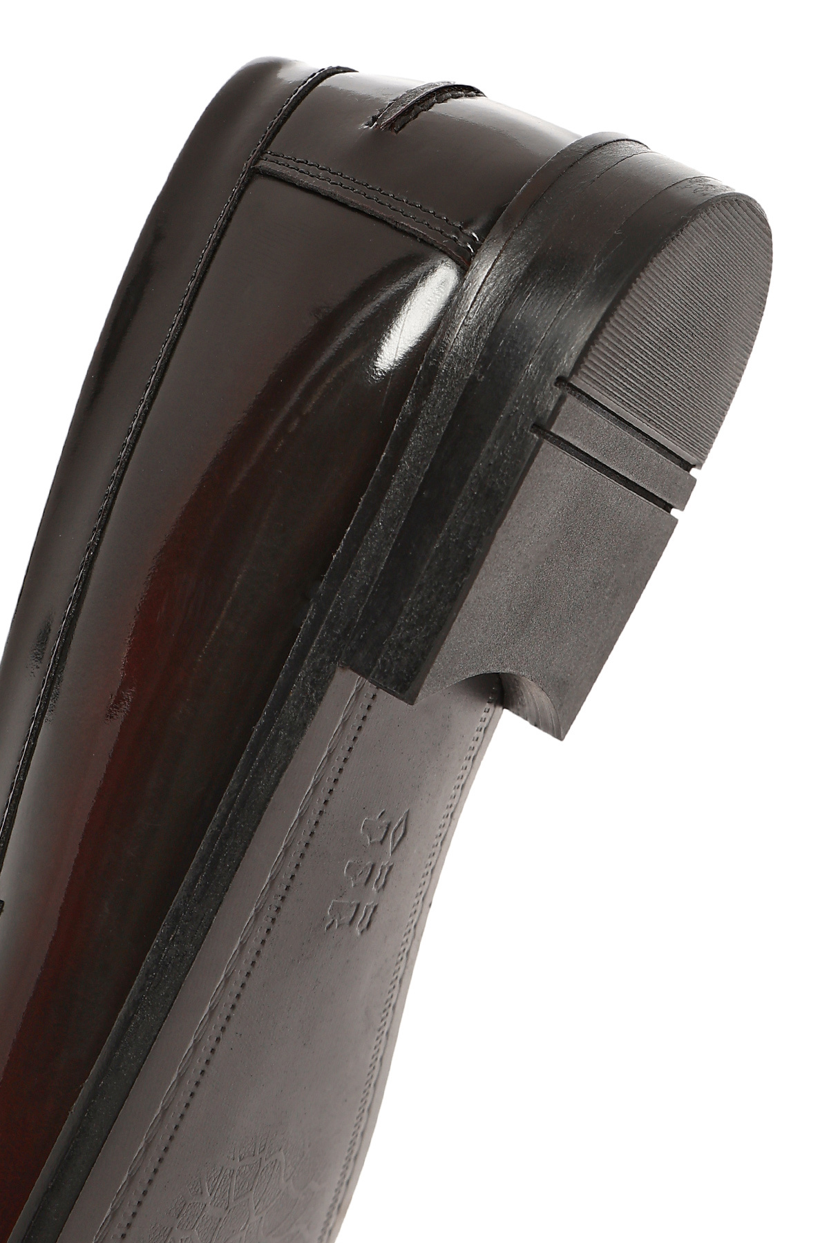 Derimod Erkek Bordo Deri Klasik Loafer 26SFD601722 görsel 8