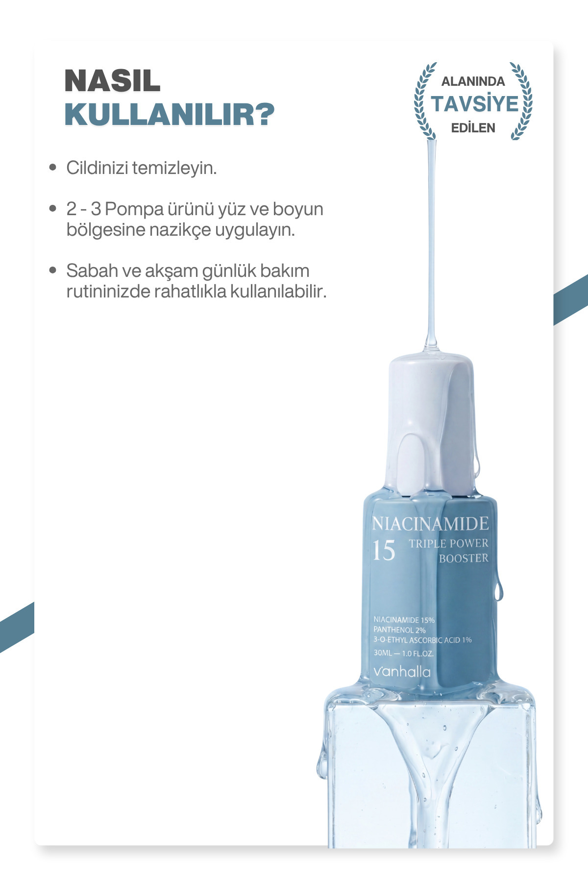 %15 Niacinamide Serum | Gözenek Sıkılaştırıcı | Sebum Dengeleyici | Aydınlatıcı Serum 30ml — 8809961180057 — تصویر 7 از 7