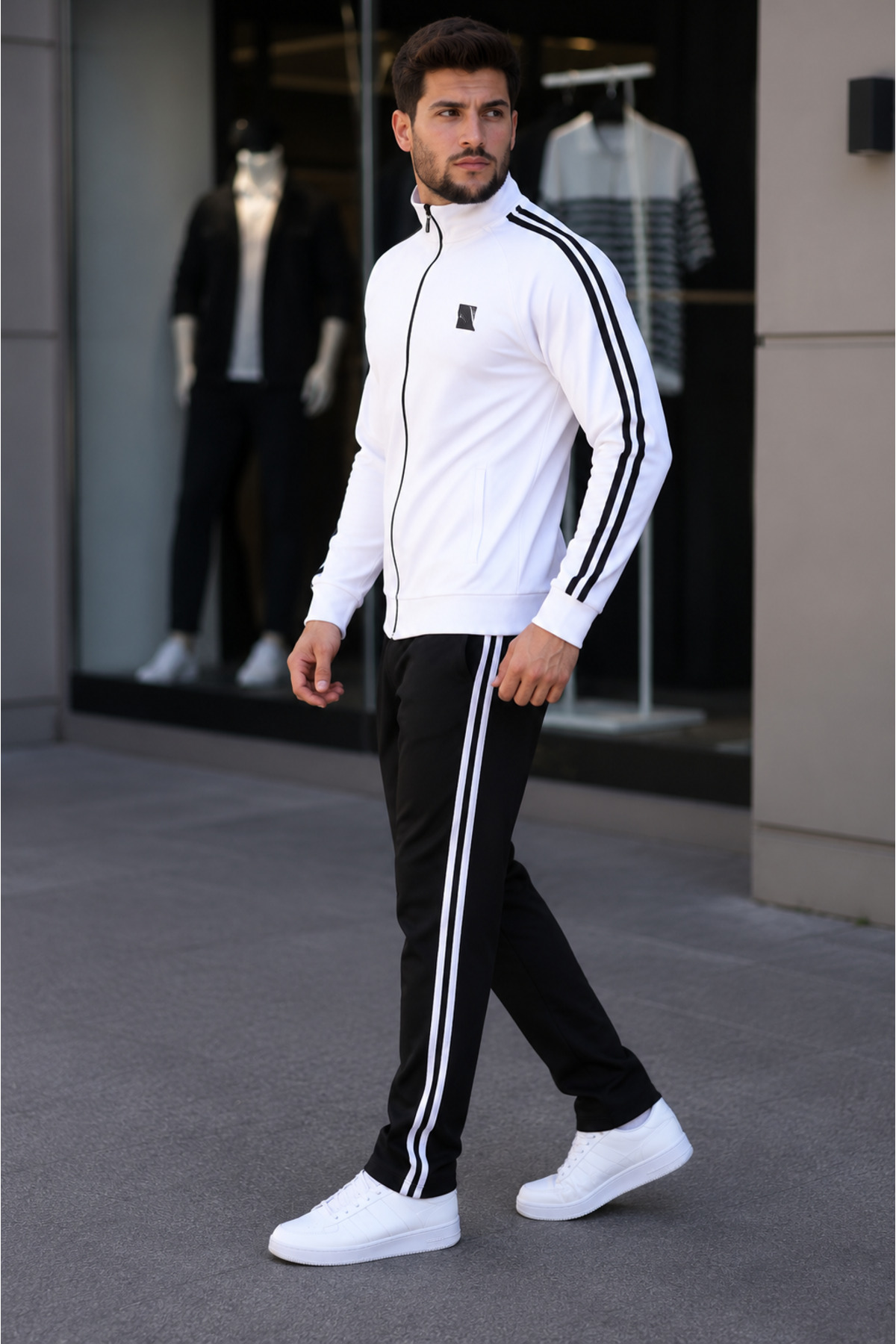 wesley wear YENİ SEZON EŞOFMAN TAKIMI .BEYAZ görsel 2