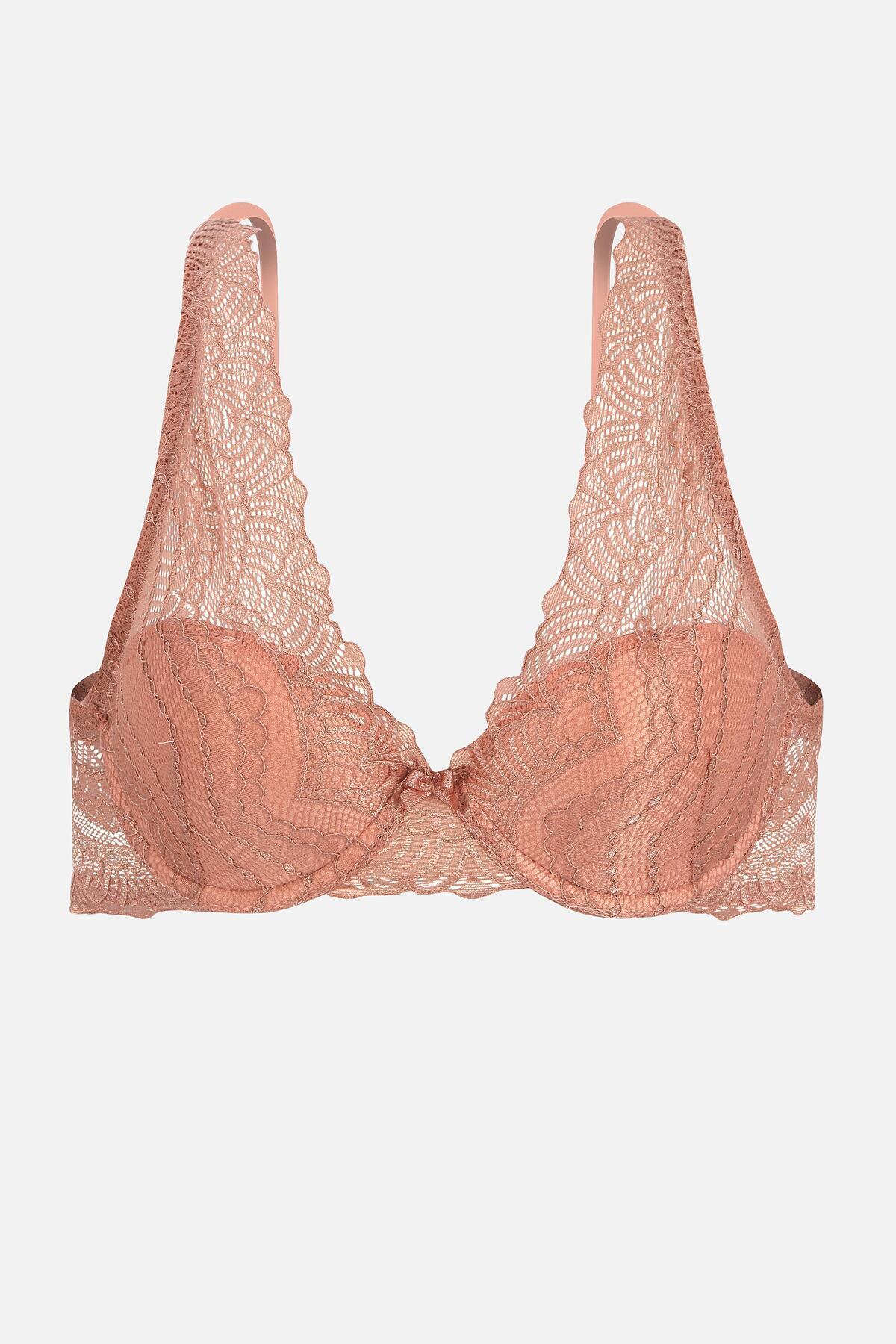 Lace Bra - Unfilled - 2277 - Dusty Rose
