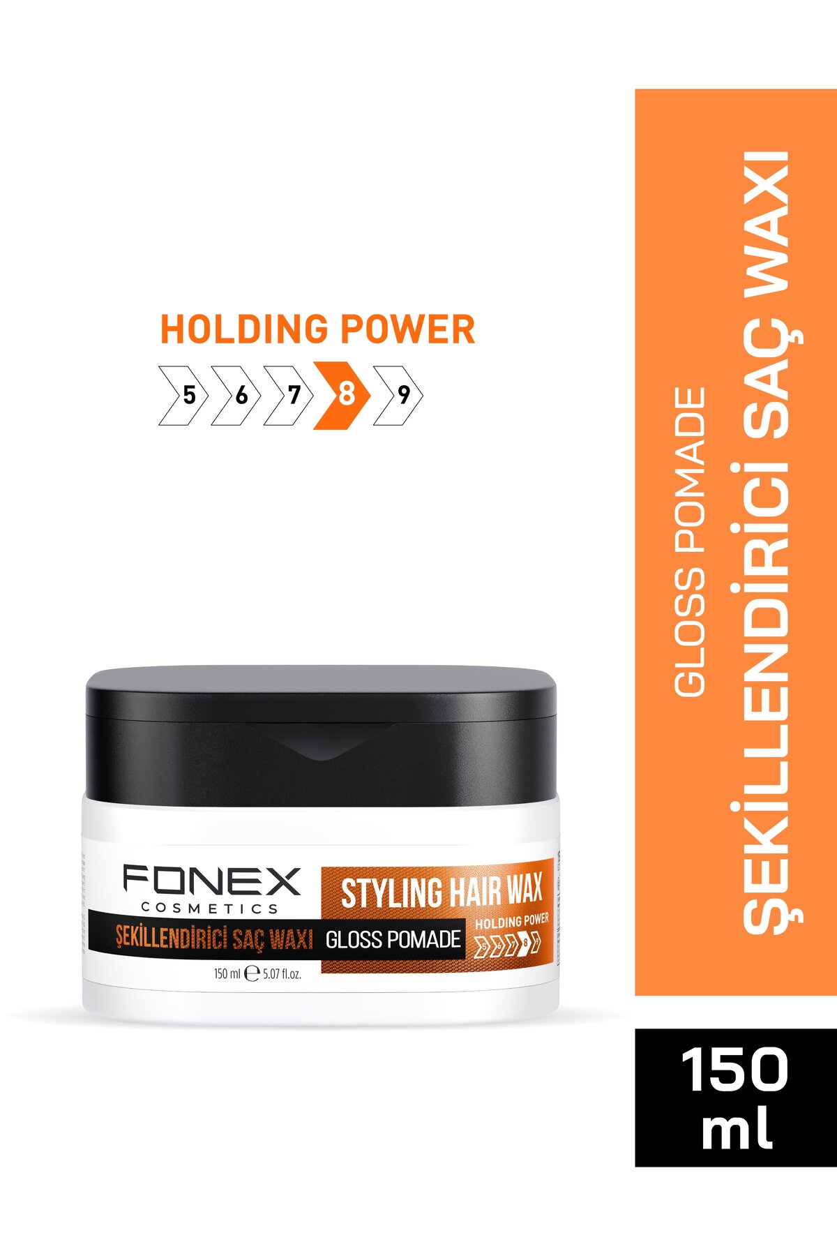 Fonex موم براق مو حالت دهنده پوماد 150 میلی لیتری — رنگارنگ XN69KQLYC6