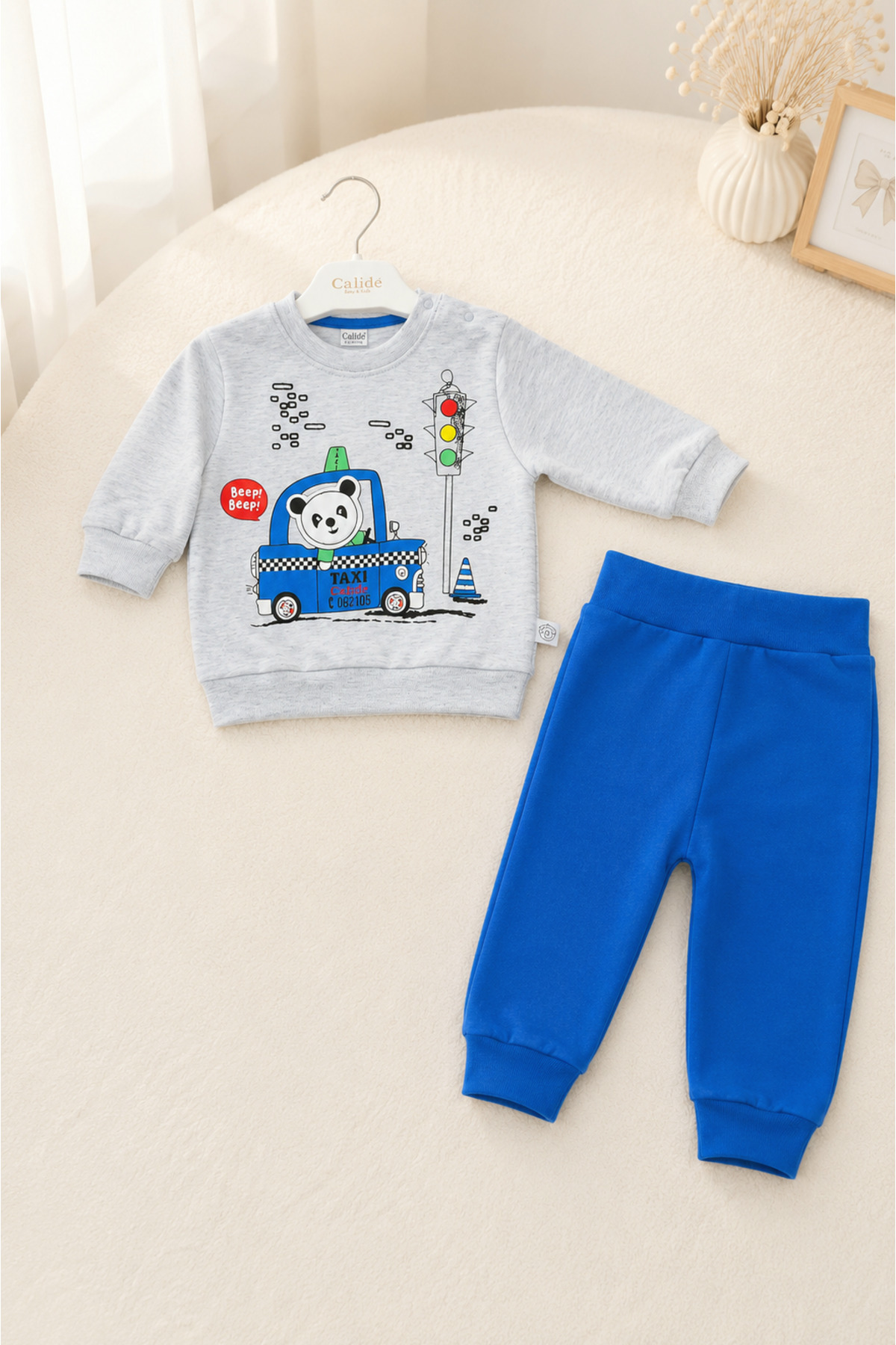 Baby Boy Driver Panda 2pcs Set