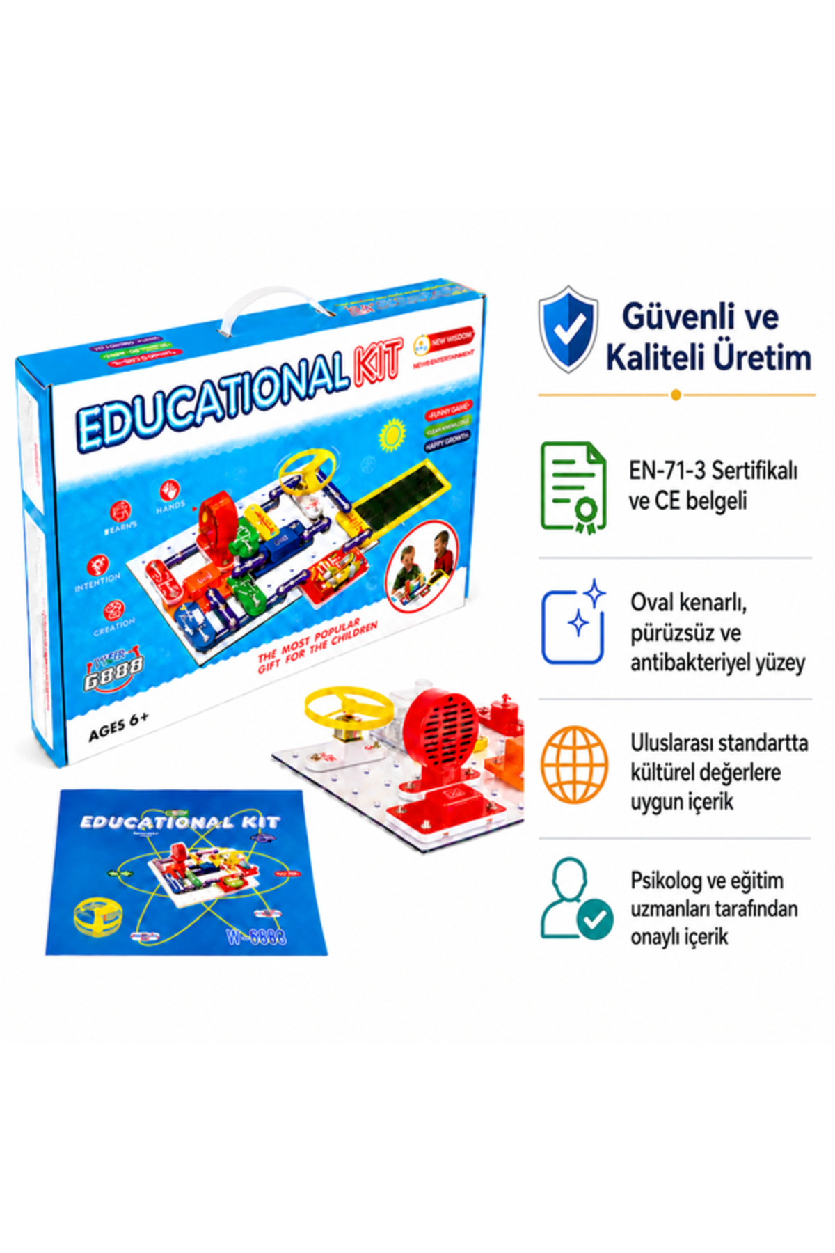 Zet Zeka EDUCATIONAL KIT Eğlenceli ve Öğretici Elektronik Deney