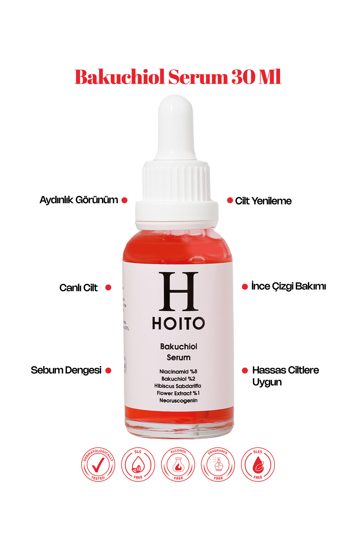 Bakuchiol Serum (30 ml) - Yaşlanma Karşıtı & Yenileyici Retinol Alternatifi — H10025 — تصویر 2 از 7