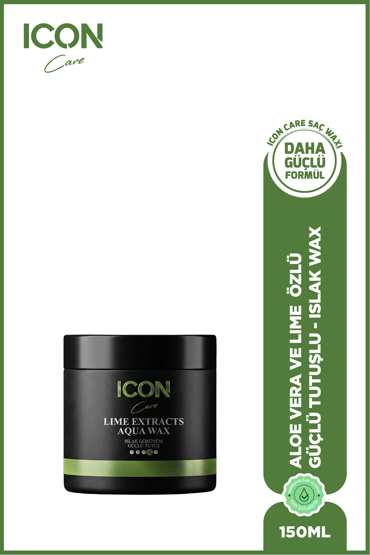 ICON Care ICONCare Aloe Vera Aqua Wax Maximum Tutuş Parlak Görünüm Saç Waxı 150 ml — P-00001591
