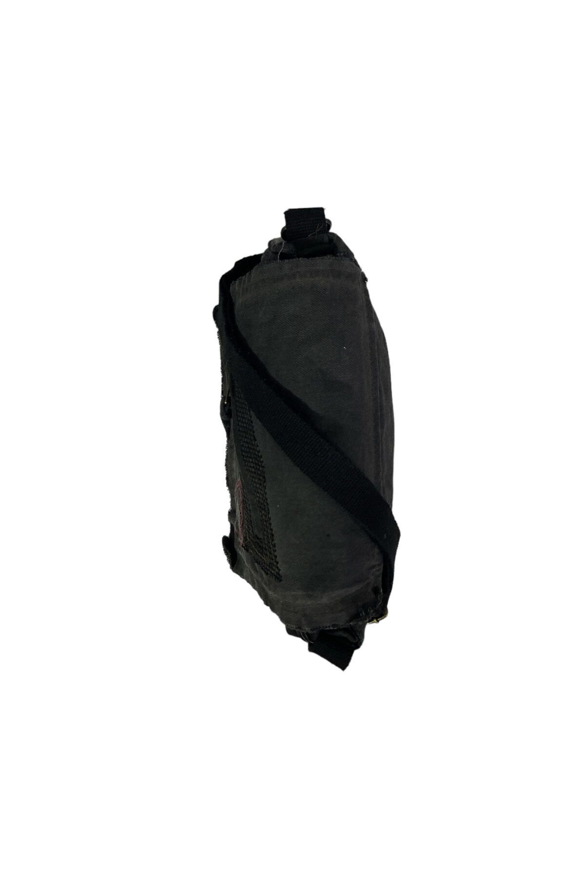 Old Cotton Vintage Küçük Salaş Unisex Günlük Çapraz Postacı Çantası S Boy 26x20cm görsel 7