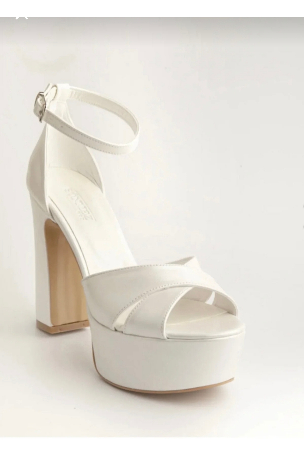 ACMZ SHOES Parlak Topuklu Platform Ayakkabı görsel 2