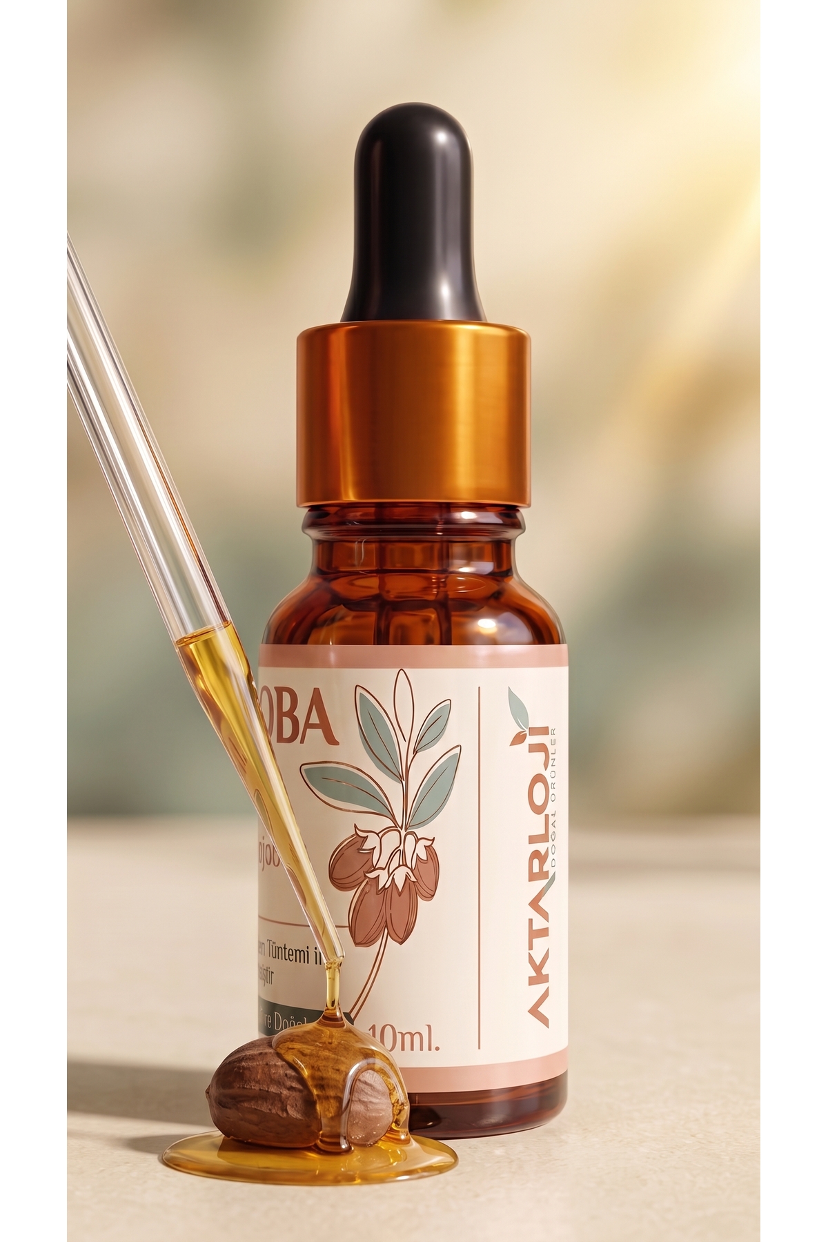 Jojoba Yağı 10 ml / Soğuk Sıkım / %100 Saf Ve Doğal / Jojoba Oil — A1-Jojoba-yag-10 — تصویر 6 از 8