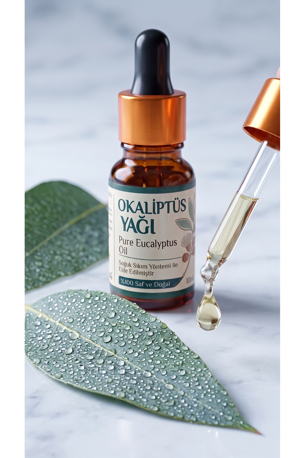 Okaliptus Uçucu Yağı 10 ml / %100 Saf Ve Doğal / Eucalyptus Oil — A1-Okaliptus-yag-10 — تصویر 5 از 8
