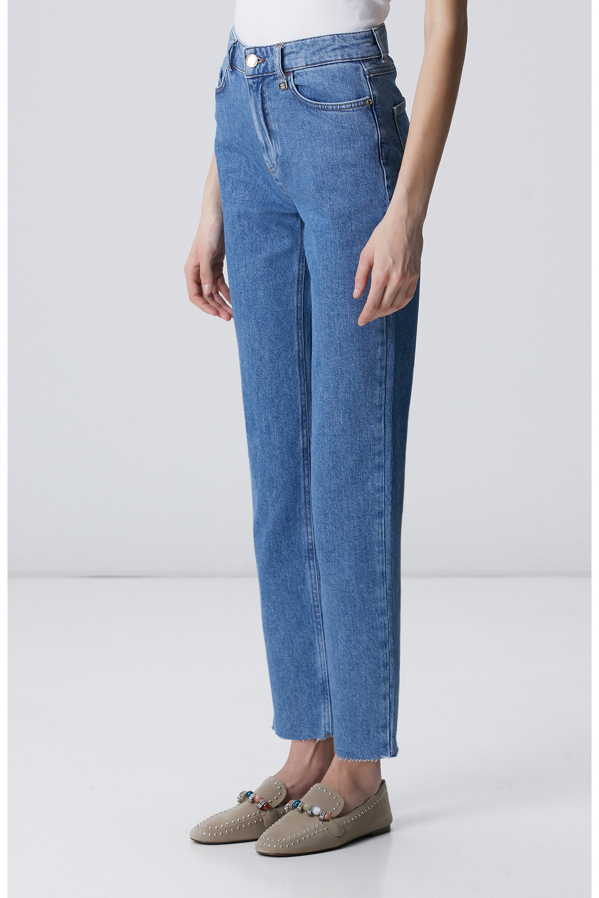 Network Slim Fit Açık Indigo Mavi Denim Pantolon görsel 2