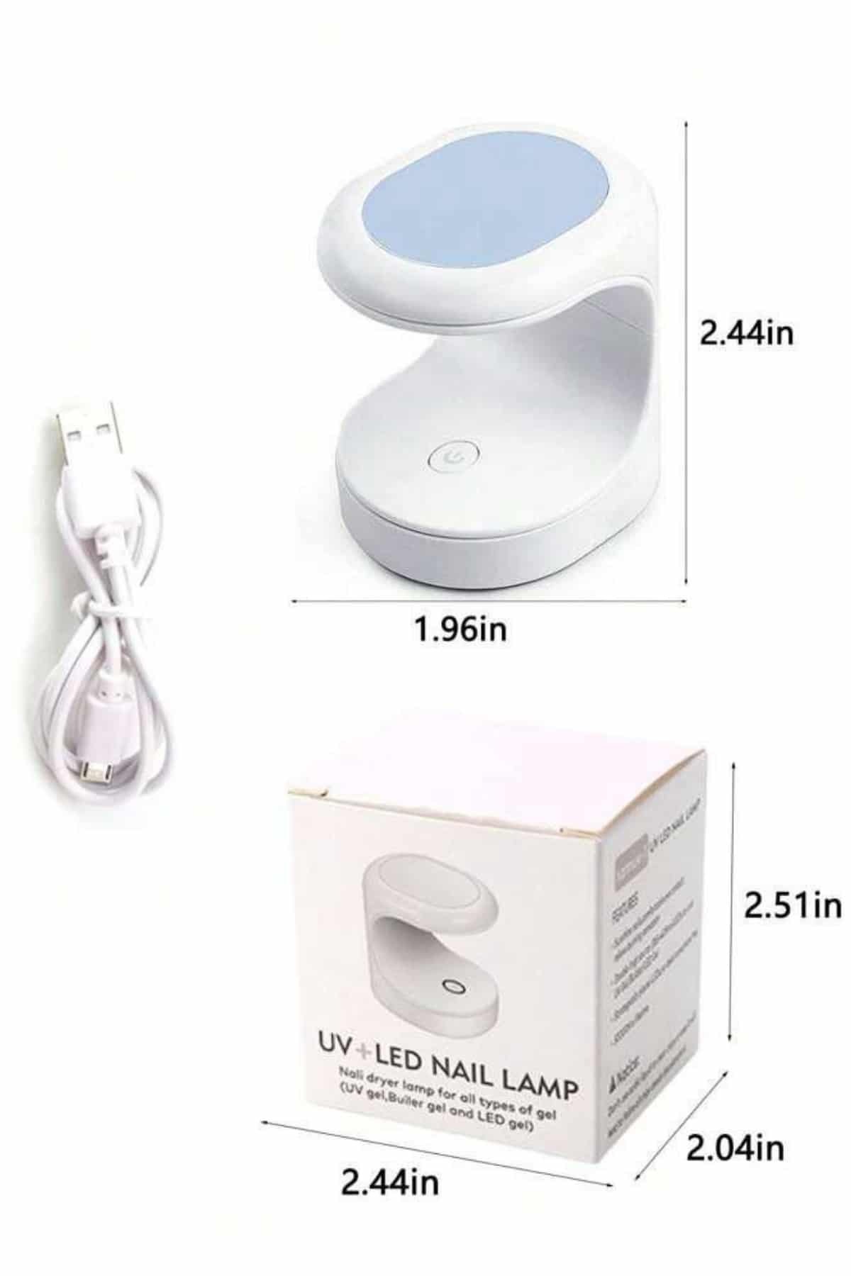 Kalıcı Oje Kurutucu UV Led Teknolojisi Taşınabilir Mini Tırnak Kurutucu Yeni Nesil — 2FTAUCZZZPROTEZTIRNAKKURUTMAAAA3-1 — تصویر 5 از 5