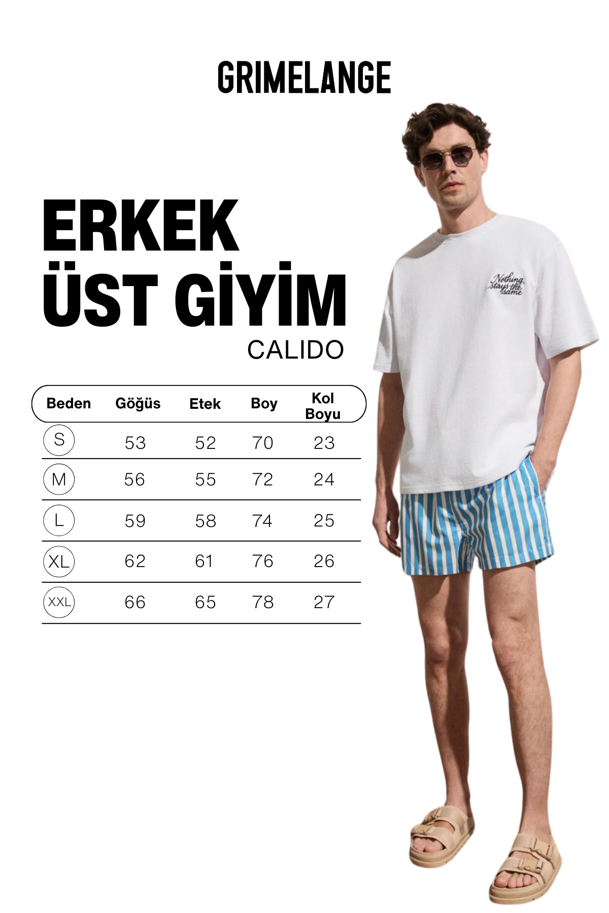 GRIMELANGE CALIDO Erkek Organik Pamuklu Baskı Ve Nakışlı Bisiklet Yaka Strüktürlü Oversıze Beyaz T-Shirt görsel 7
