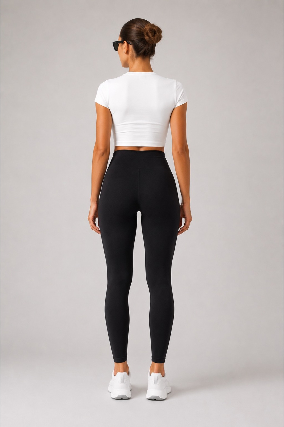 Grenj Fashion Siyah Dalgıç Extra Yüksek Bel Toparlayıcı Spor Tayt görsel 8