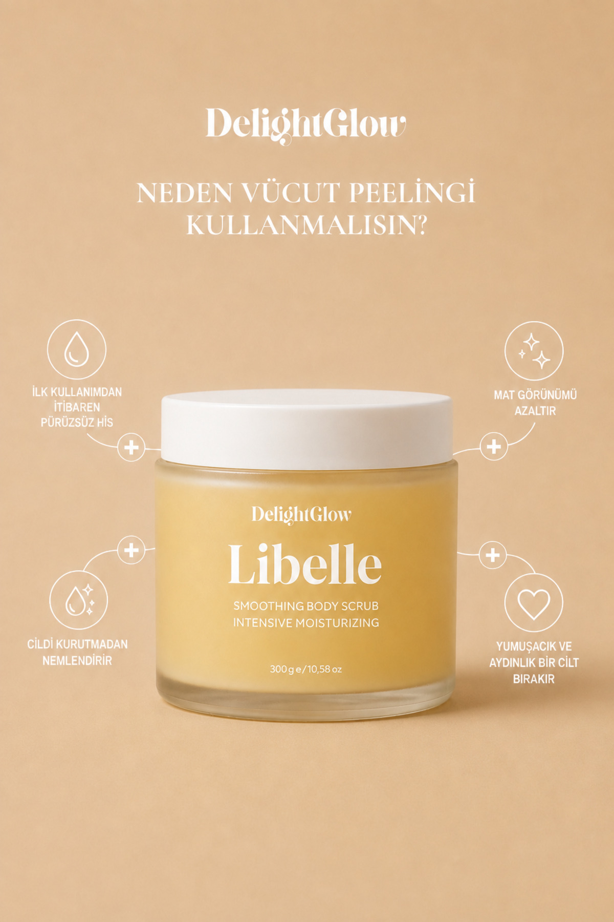 Libelle Vücut Peelingi 300 g - Nemlendirici Tuzlu Body Scrub — Libelle123 — تصویر 2 از 3