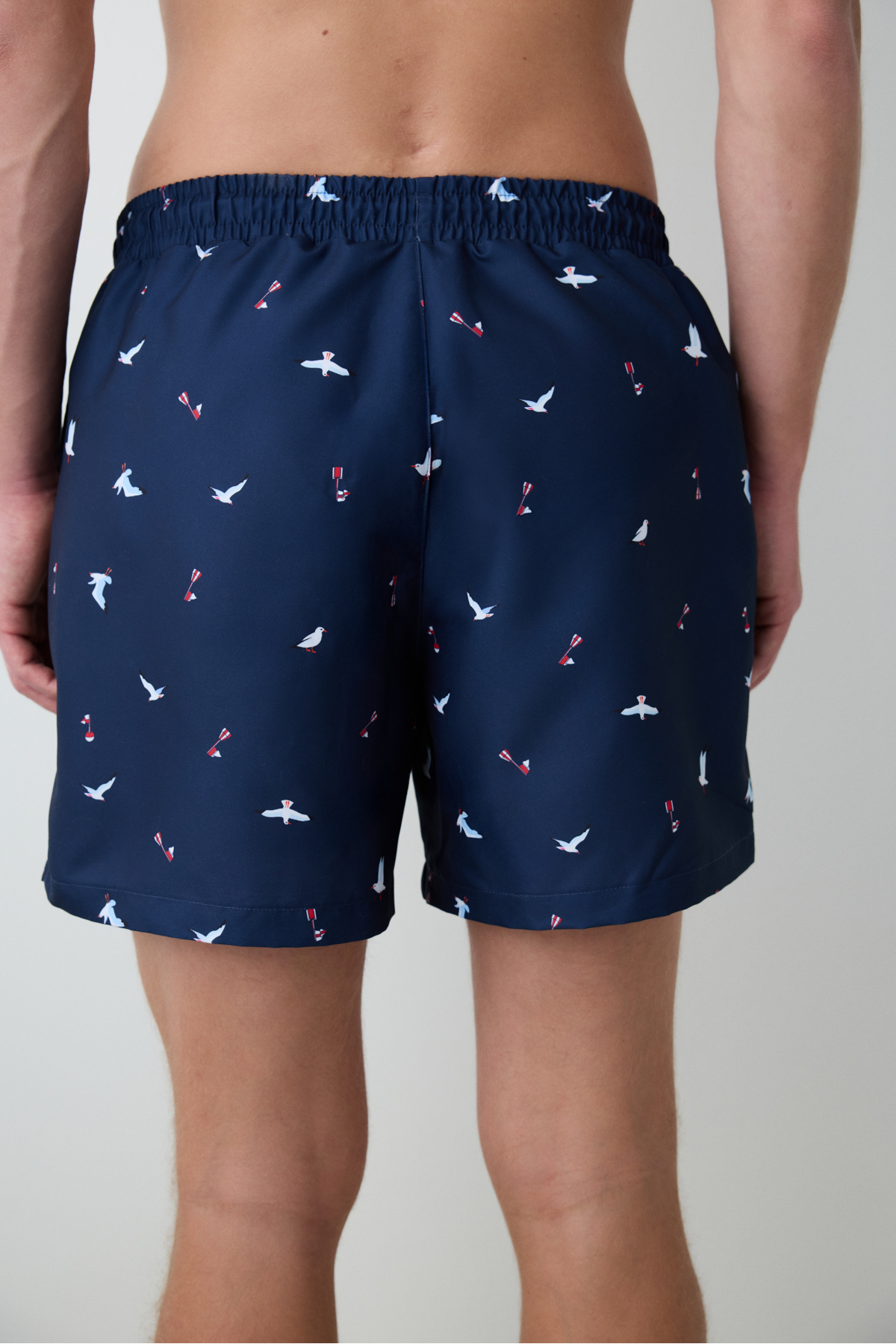 Seagull Herren-Badeshorts mit mittlerer Taille
