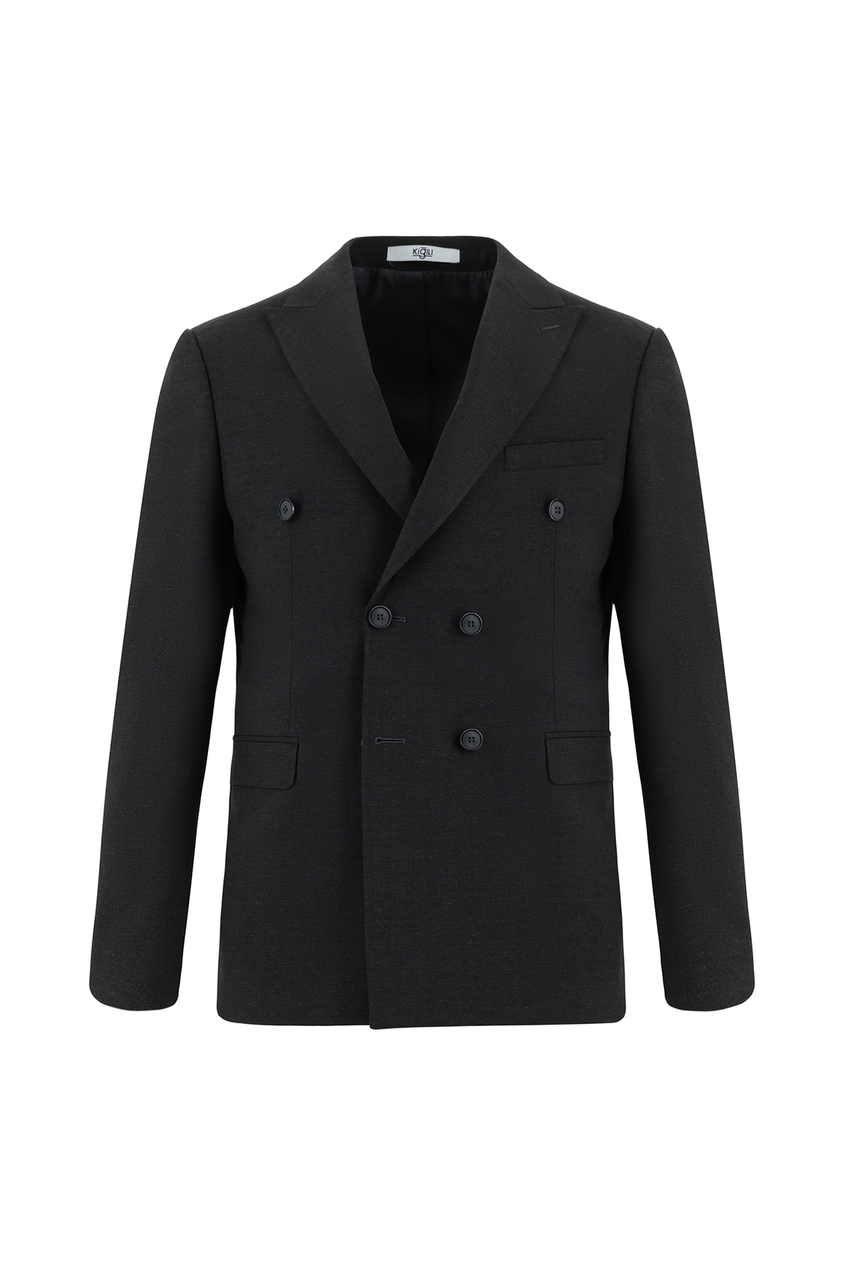 Kiğılı 7 Drop Super Slim Fit Eksra Dar Kesim Yünlü Kruvaze Takım Elbise görsel 2