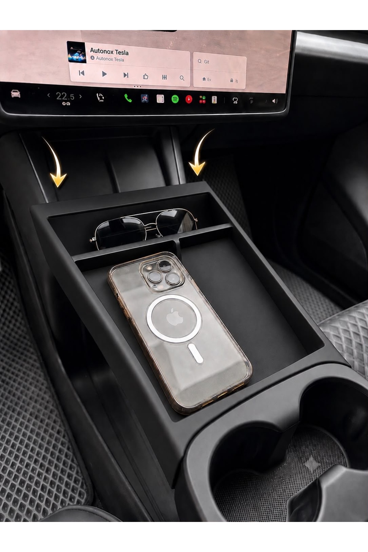 Moonrider Tesla Model Y Juniper Standart Orta Konsol Organizer