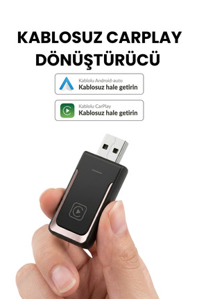 solvis Kablosuz Car Play Adaptörü İOS Ve Android Cihazlar Için, Wireless Carp...