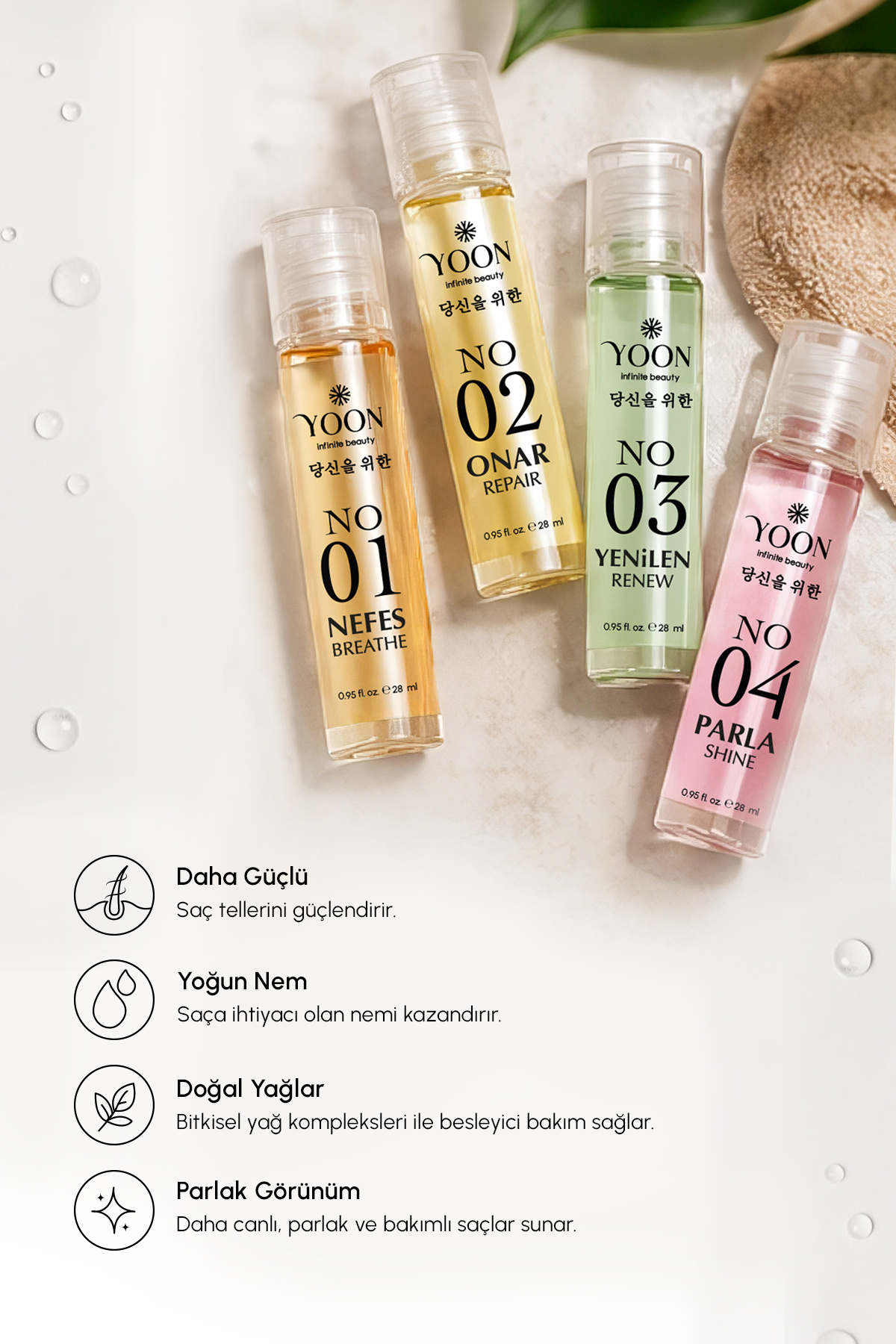 Saç Bakım Seti Yoğun Onarıcı Saç Terapisi | 4 Adım 28 Gün Parlaklık Nem, Besle ve Onar 4x28ml — Y-845 — تصویر 2 از 7