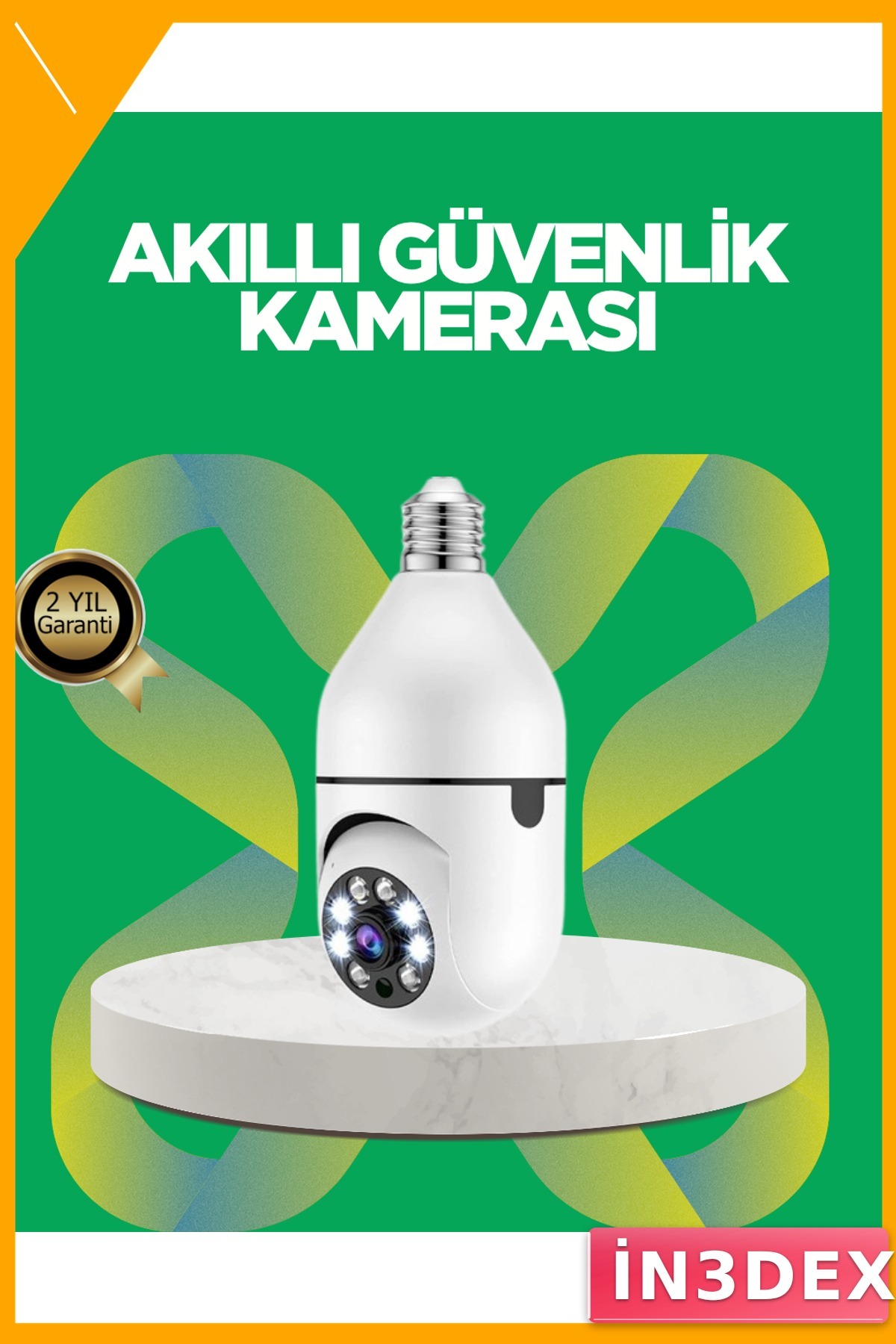 Full HD Akıllı Kamera 2 Yönlü Ses Gece Görüş İç Mekan