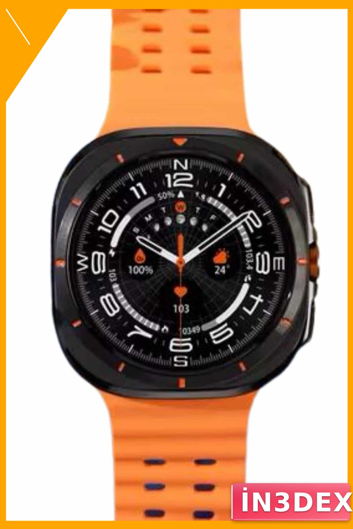 Akıllı Saat 7/24 Kalp Atışı SpO2 Uyku Takibi GPS 100+ Spor Modu