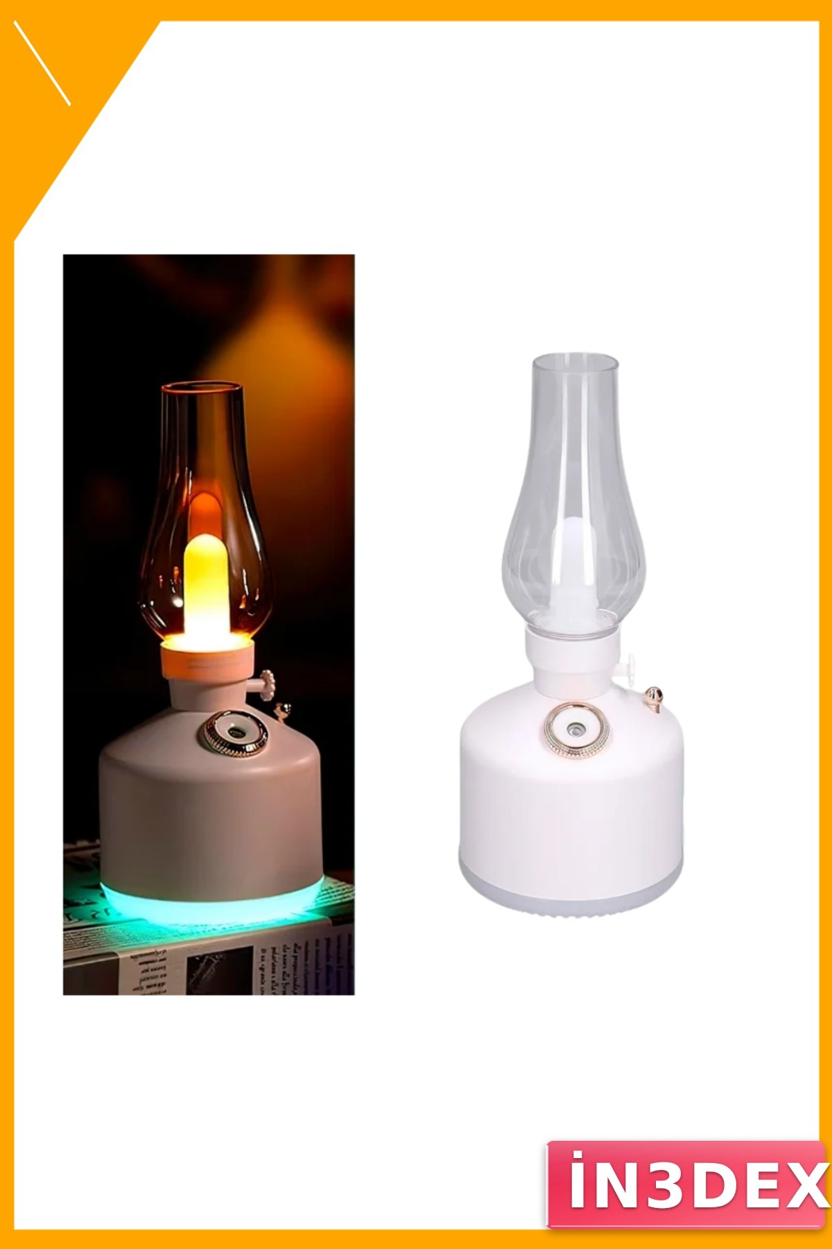 USB Şarjlı Aroma Difüzörü 280 ml Nano Mist Nemlendirici Retro Tasarım