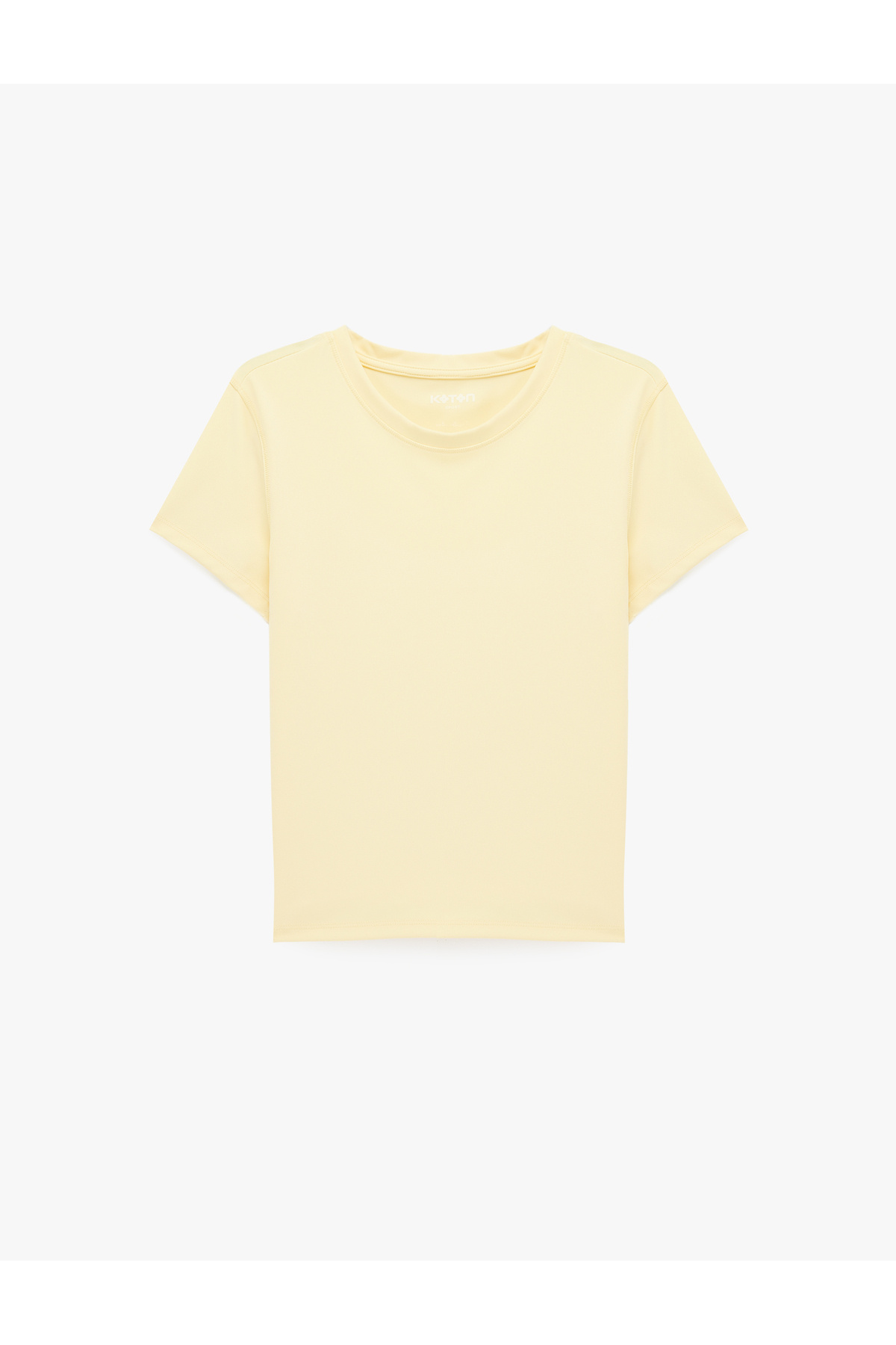 Koton Slim Fit Kısa Kollu Bisiklet Yaka Spor Tişört görsel 3