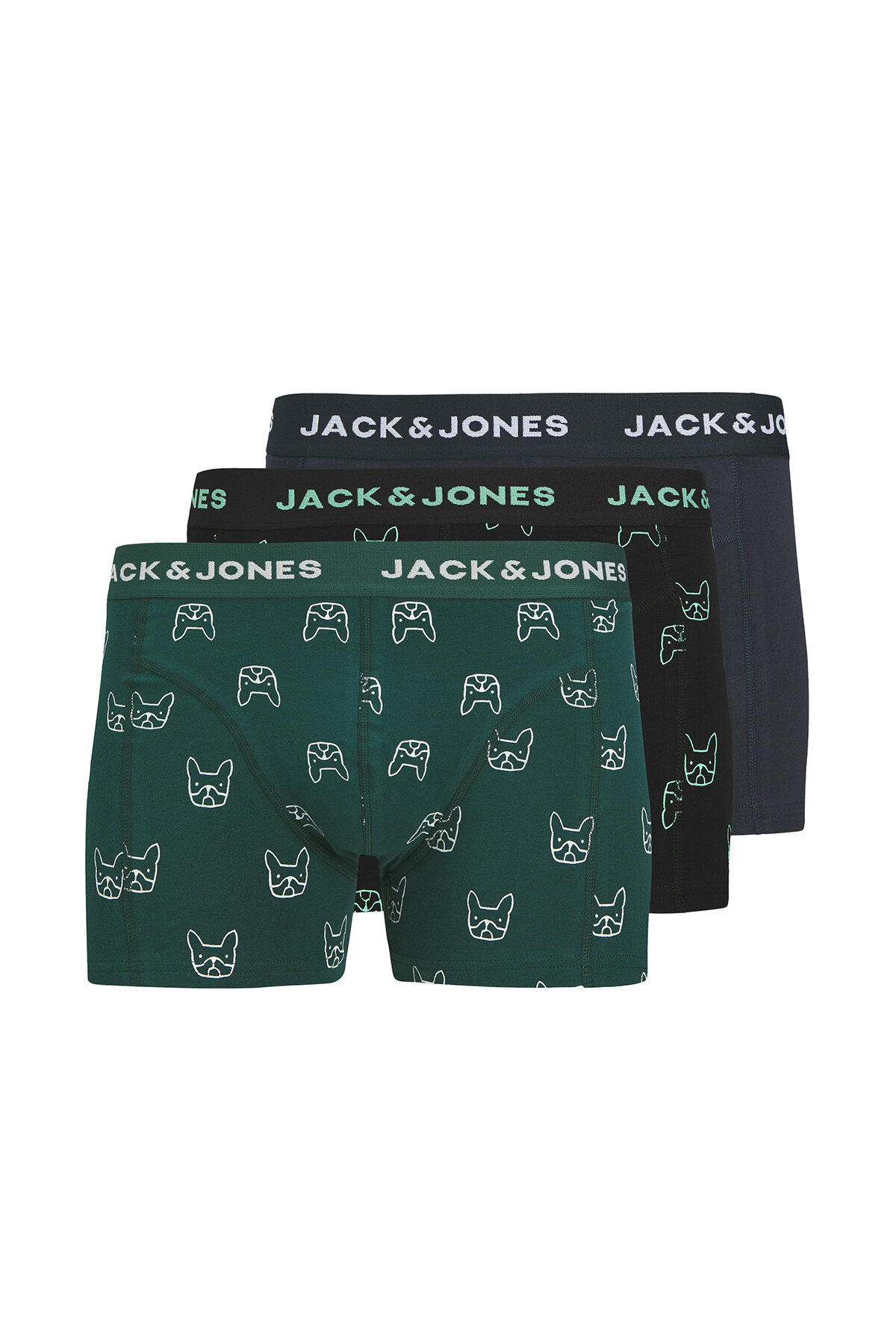 شورت بوکسور مردانه بسته ۳ عددی (۱۲۲۷۵۸۱۷-DR) جک اند جونز باکسر Jack & Jones