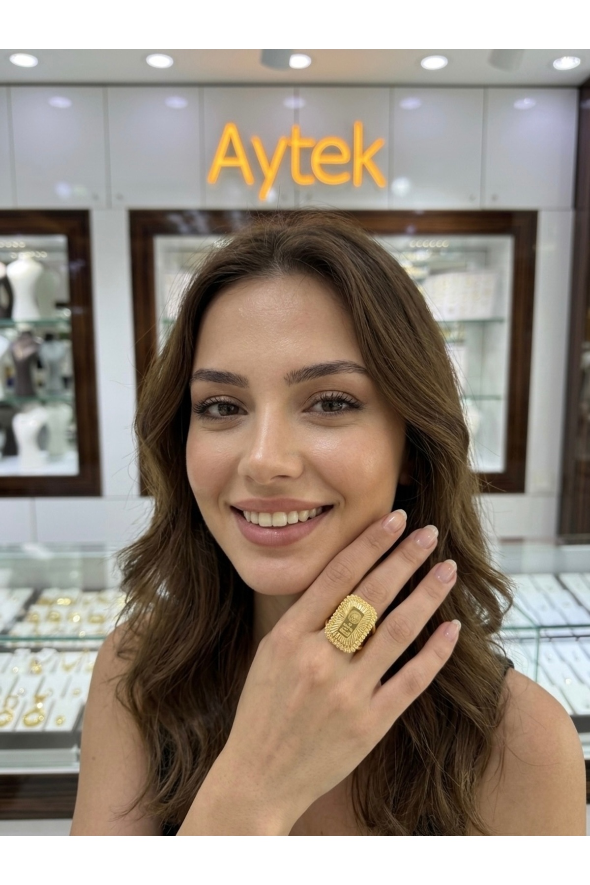 aytekgold 24 Ayar Gram Altınlı Yüzük