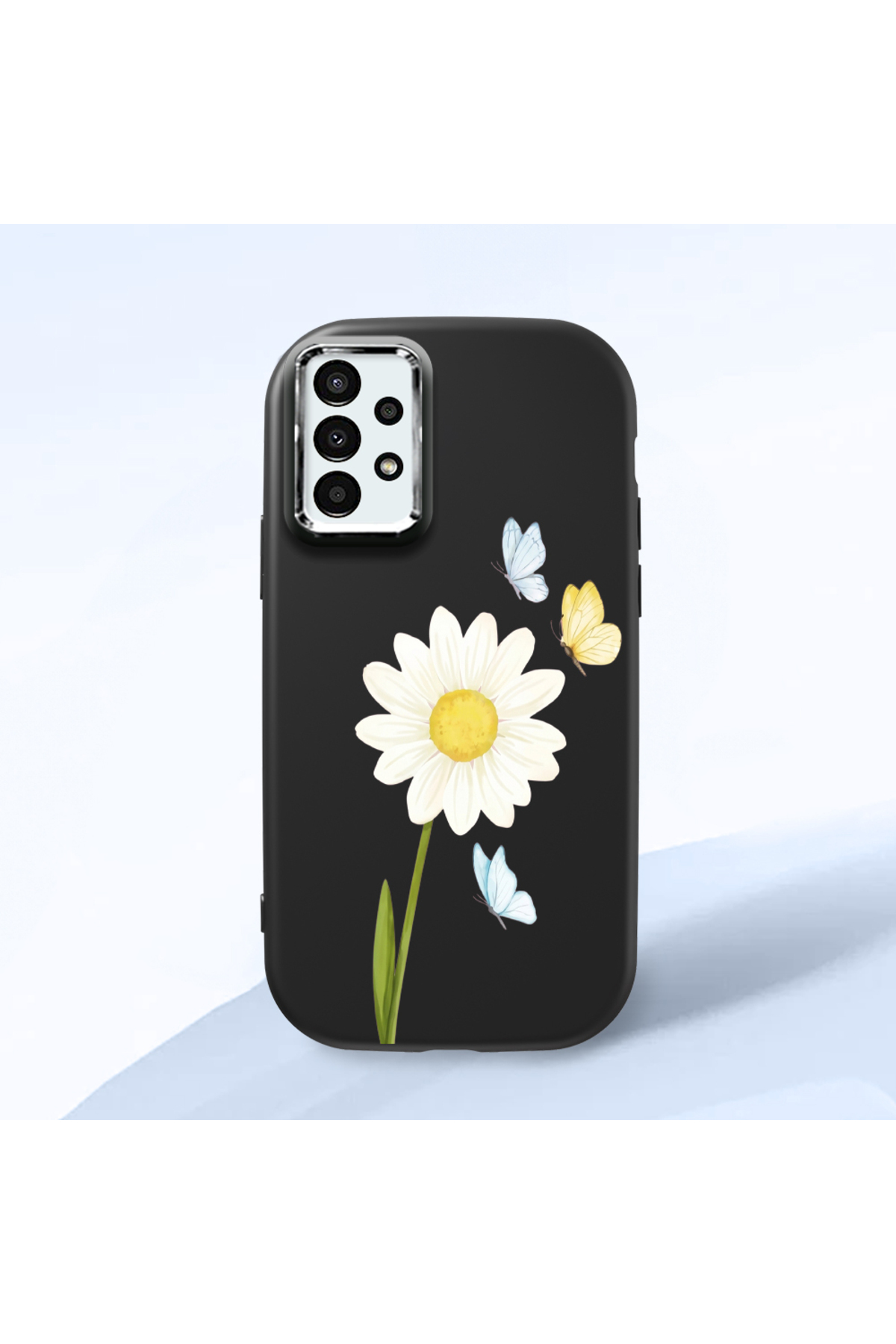 Black Silicone Case with Shock Absorber Camera Protection for Samsung Galaxy A13 4G/5G