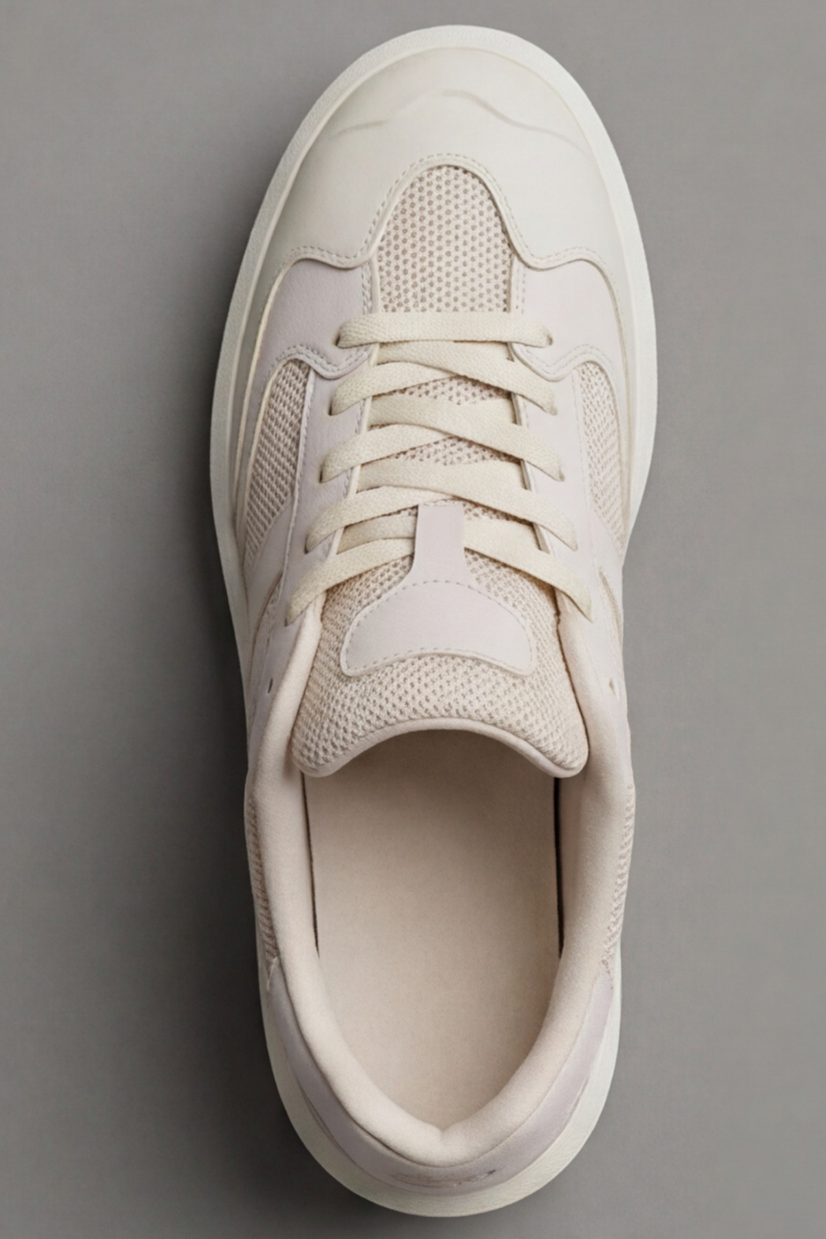 Urban-Strike Hybrid Beyaz Unisex Sneaker - Yüksek Tutuşlu Dalgalı Tabanlı ve Nefes Alabilen File De — سفید LIA-5030-50K — تصویر 3 از 5
