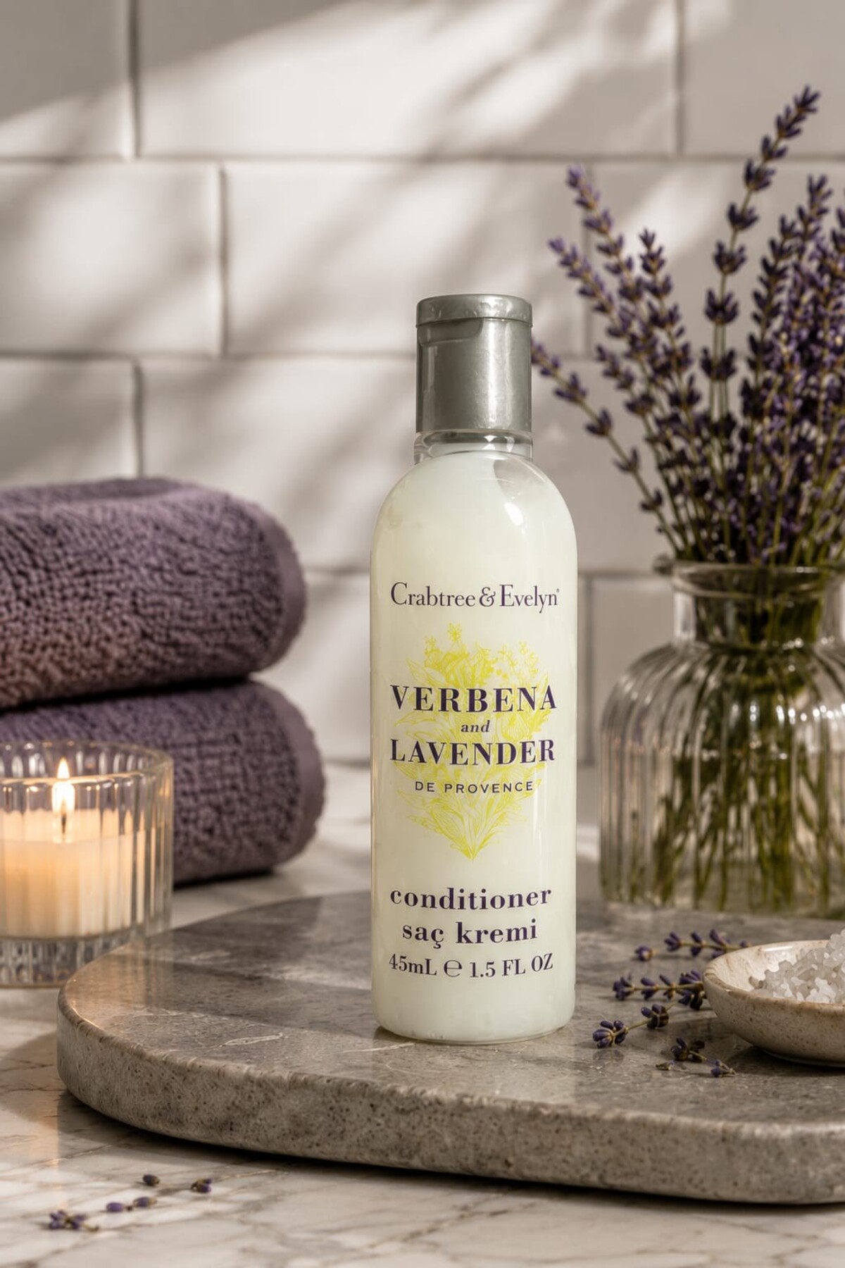 Crabtree & Evelyn's Verbena & Lavender Saç Kremi 45 ML — 2828 — تصویر 5 از 6