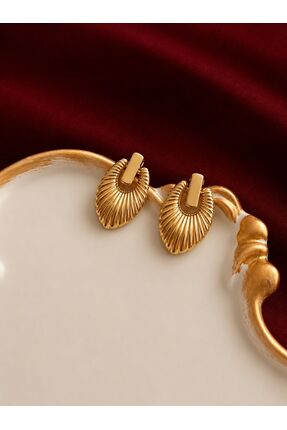 FİLORA Çelik Gold Küpe