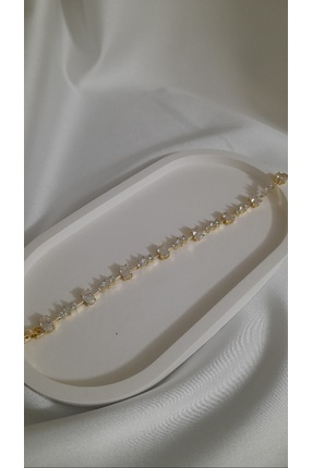 Nenya ÇELİK TAŞLI GOLD BİLEKLİK